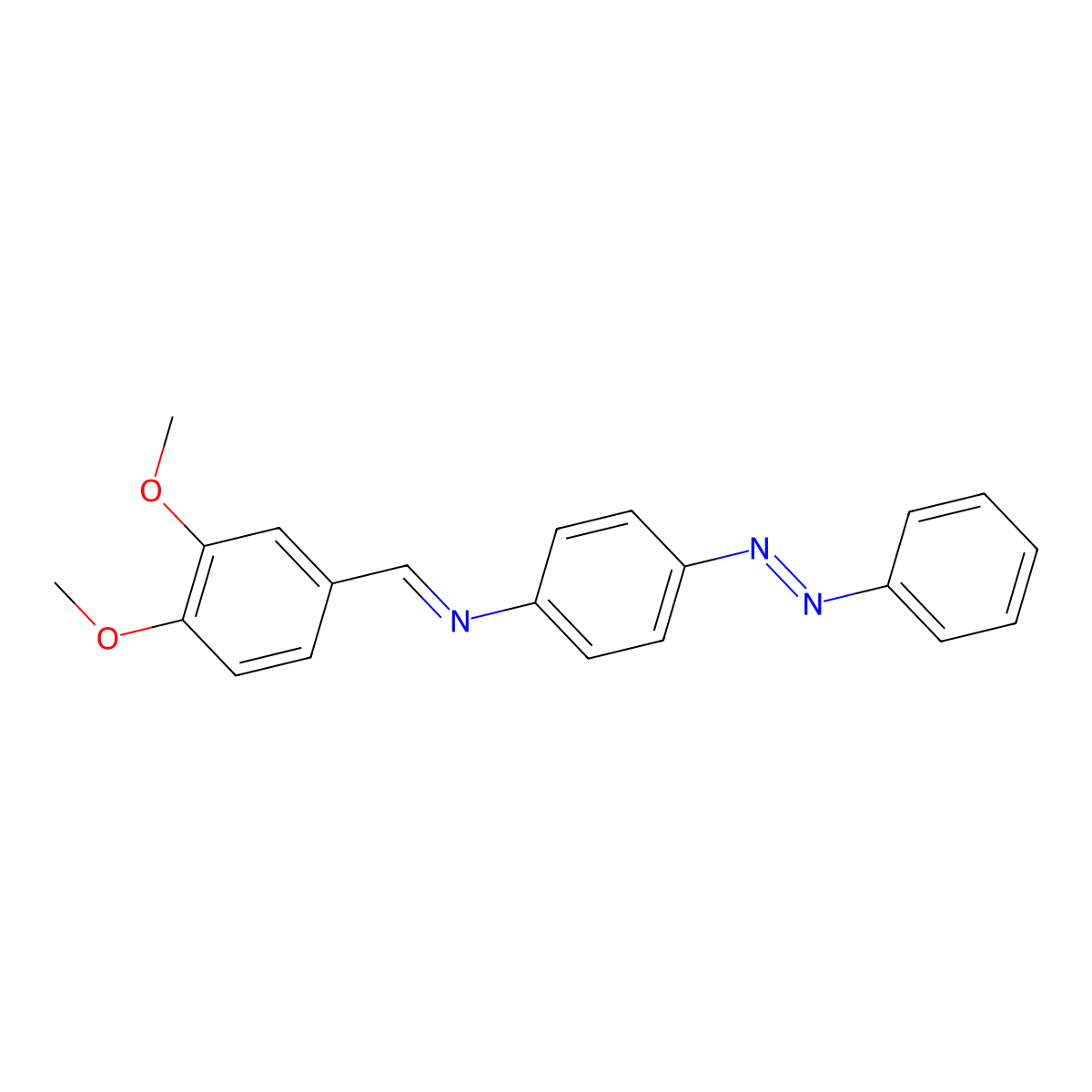 (3,4-Dimethoxybenzylidene)[4-(phenyldiazenyl)phenyl]amine molecular structure, CAS 316130-83-3