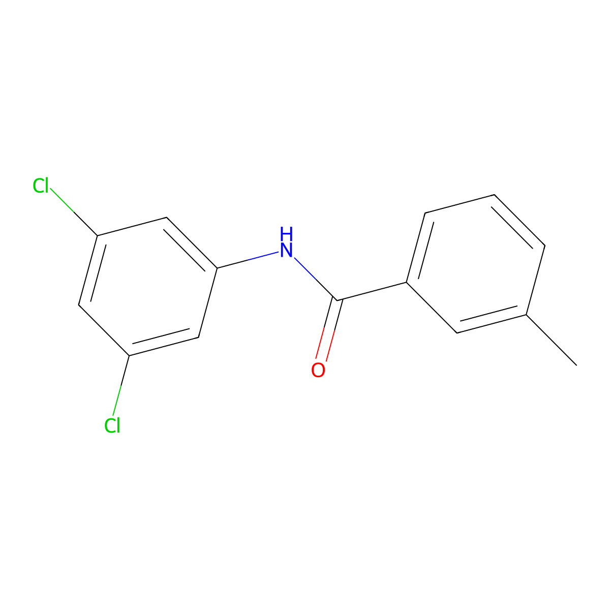 N-(3,5-dichlorophenyl)-3-methylbenzamide molecular structure, CAS 316132-04-4