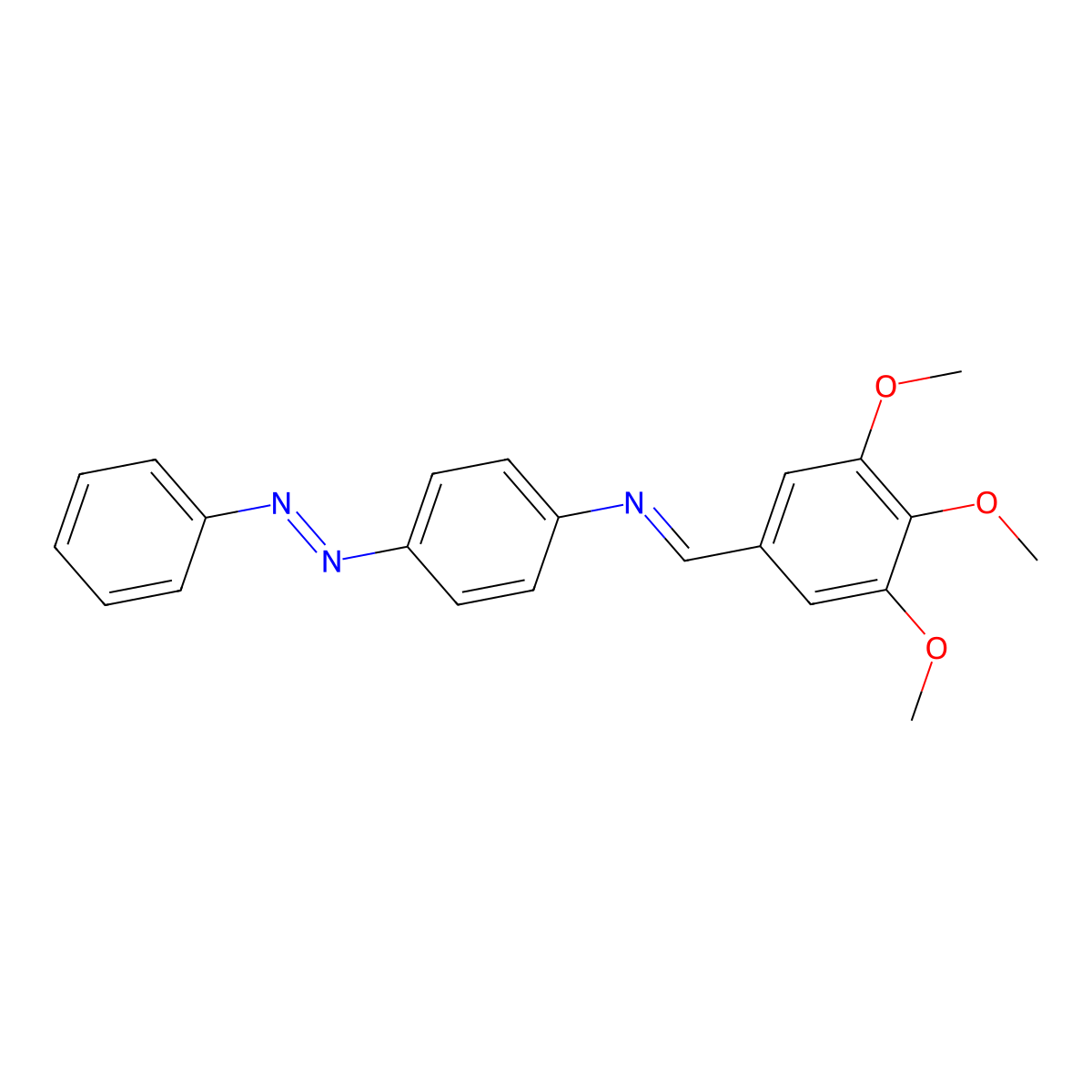 4-(phenyldiazenyl)-N-(3,4,5-trimethoxybenzylidene)aniline molecular structure, CAS 316133-54-7