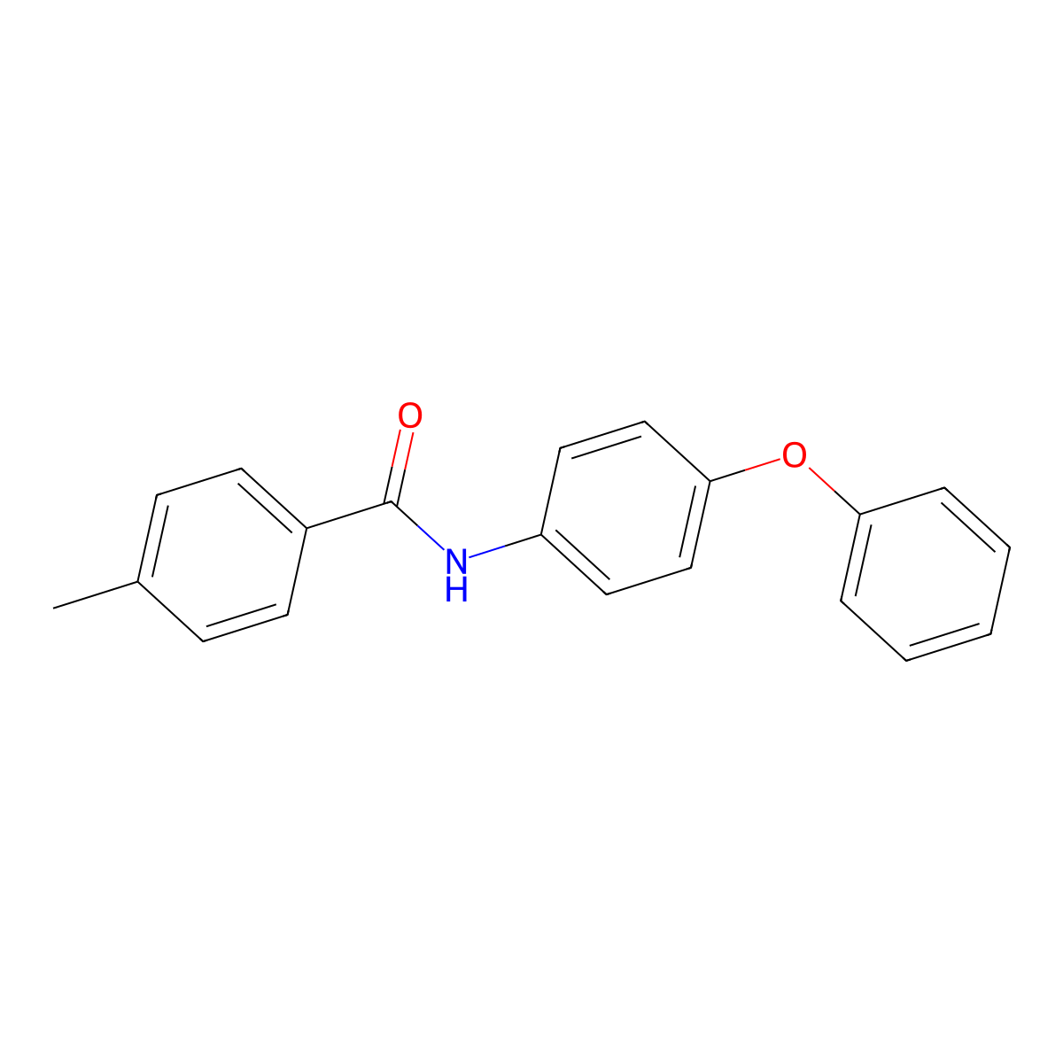 4-methyl-N-(4-phenoxyphenyl)benzamide molecular structure, CAS 316134-16-4