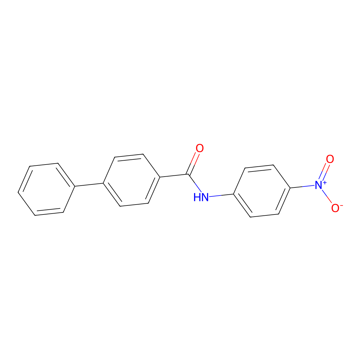 N-(4-nitrophenyl)-4-biphenylcarboxamide molecular structure, CAS 316136-98-8