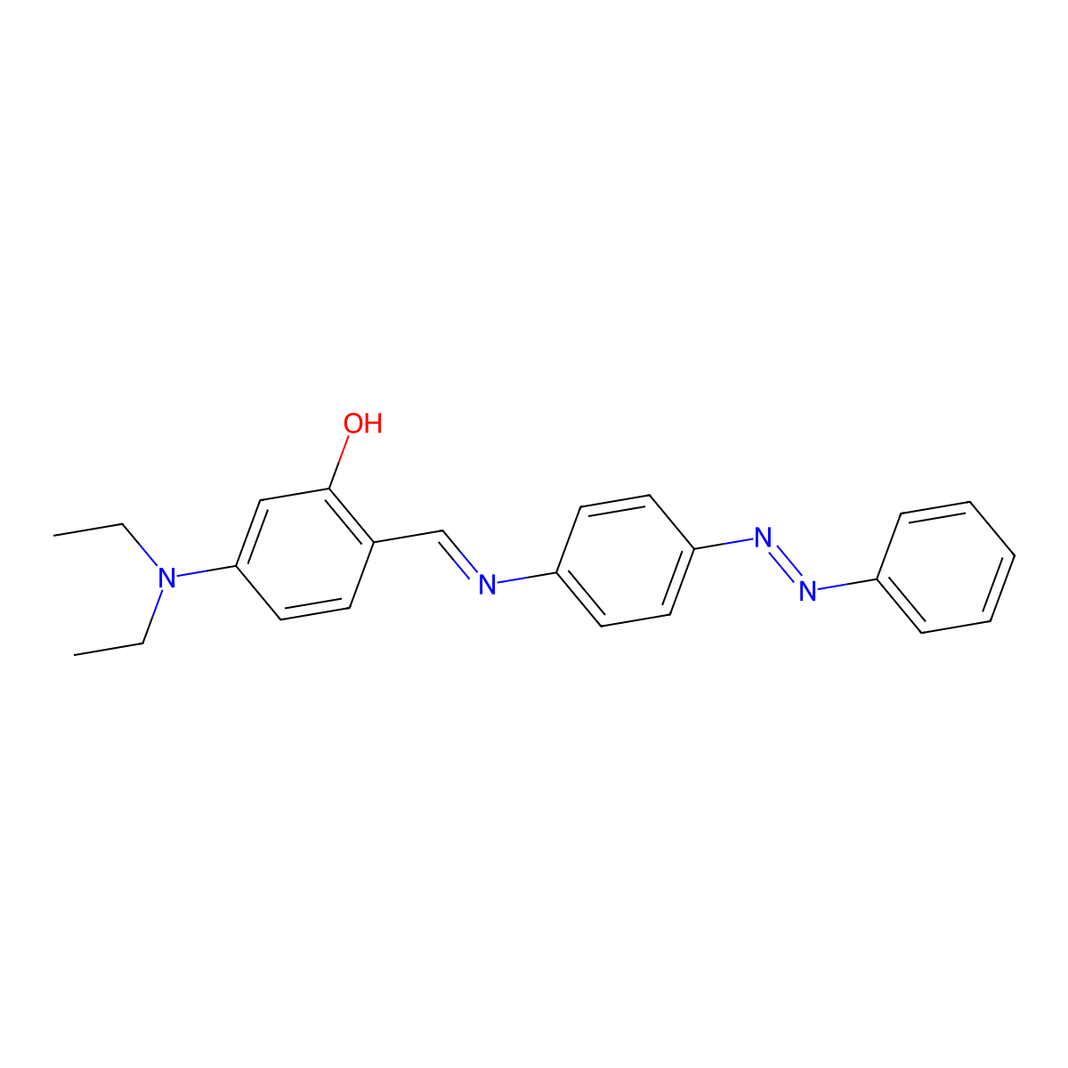 5-(Diethylamino)-2-({[4-(phenyldiazenyl)phenyl]imino}methyl)phenol molecular structure, CAS 316137-50-5