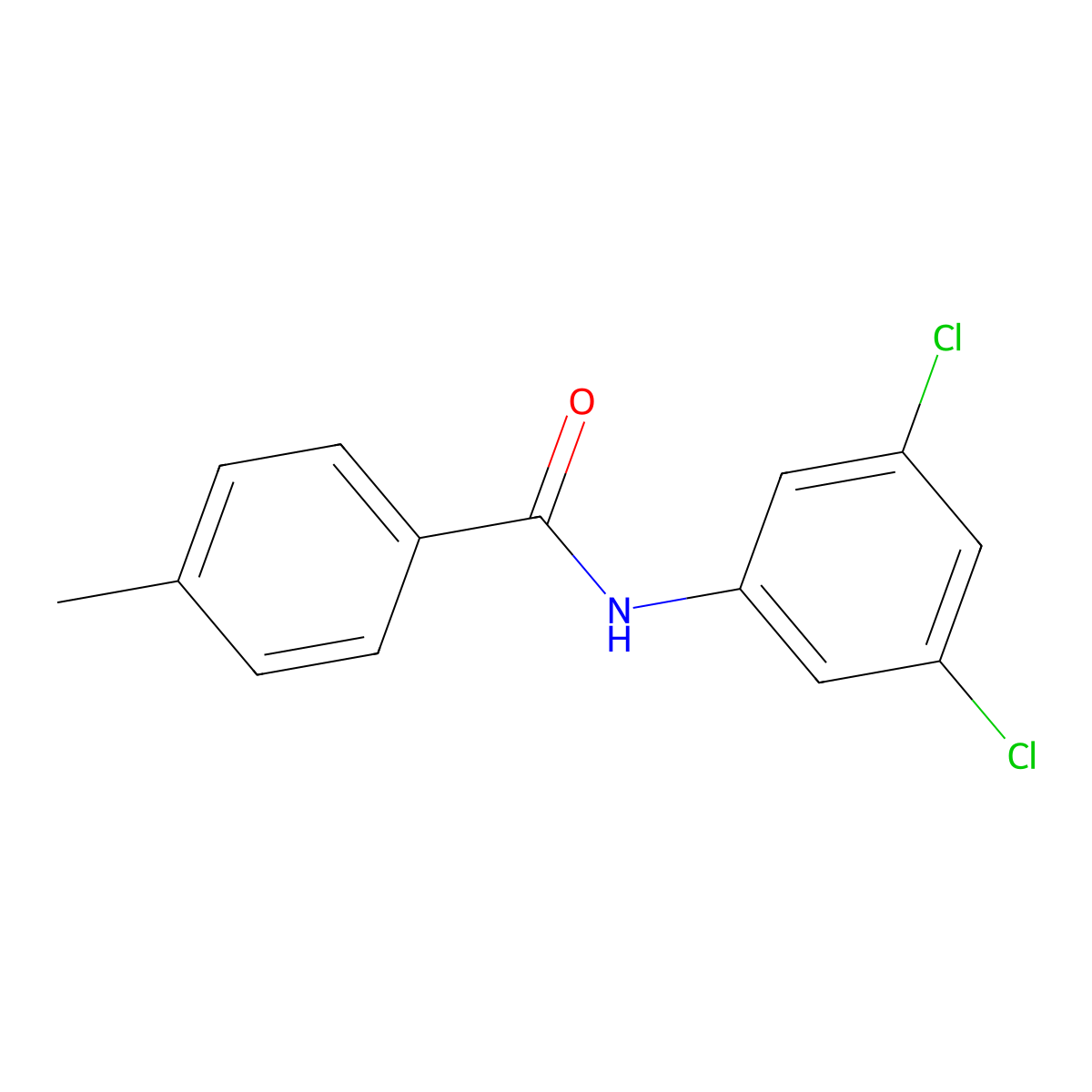 N-(3,5-dichlorophenyl)-4-methylbenzamide molecular structure, CAS 316138-81-5
