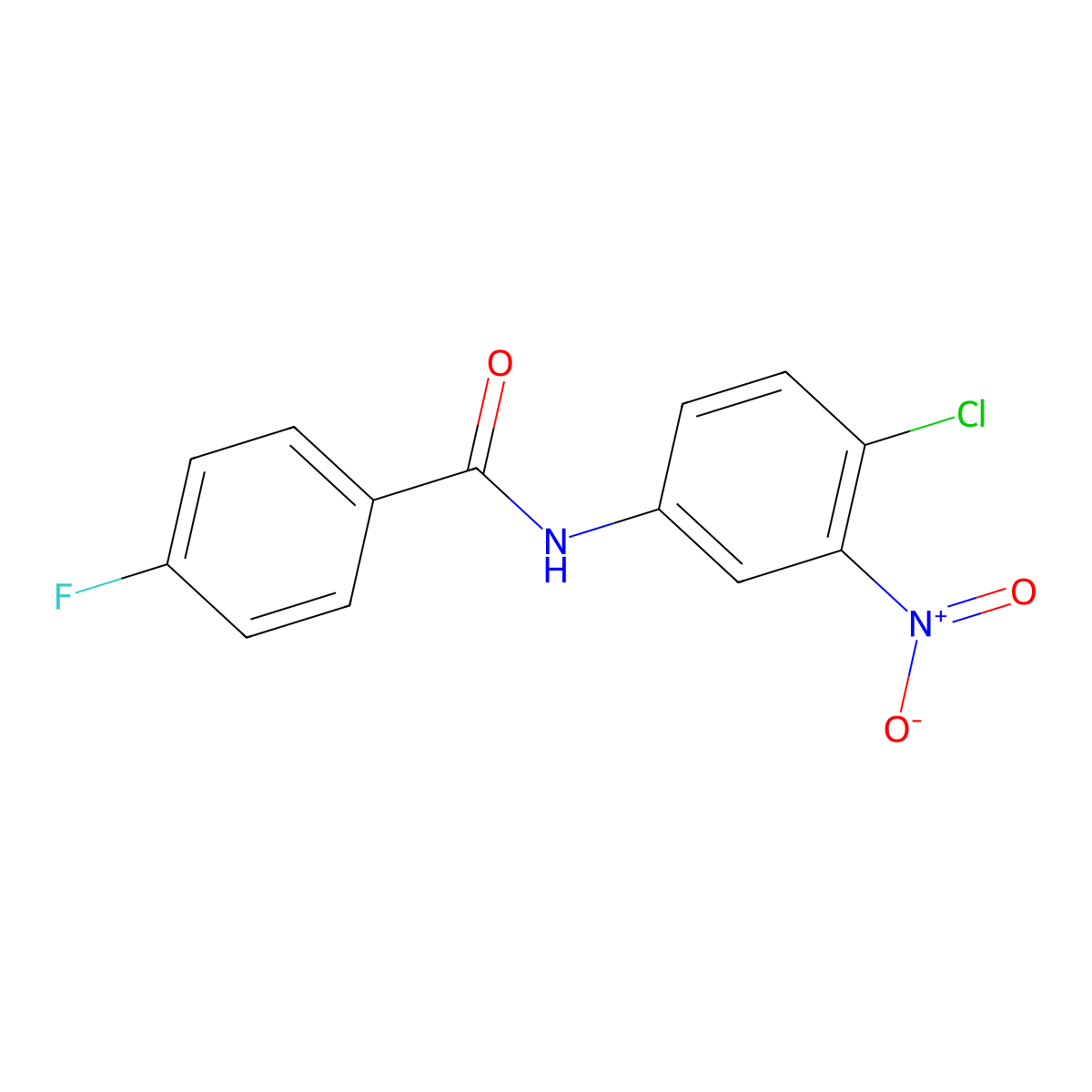 N-(4-chloro-3-nitrophenyl)-4-fluorobenzamide molecular structure, CAS 316142-24-2