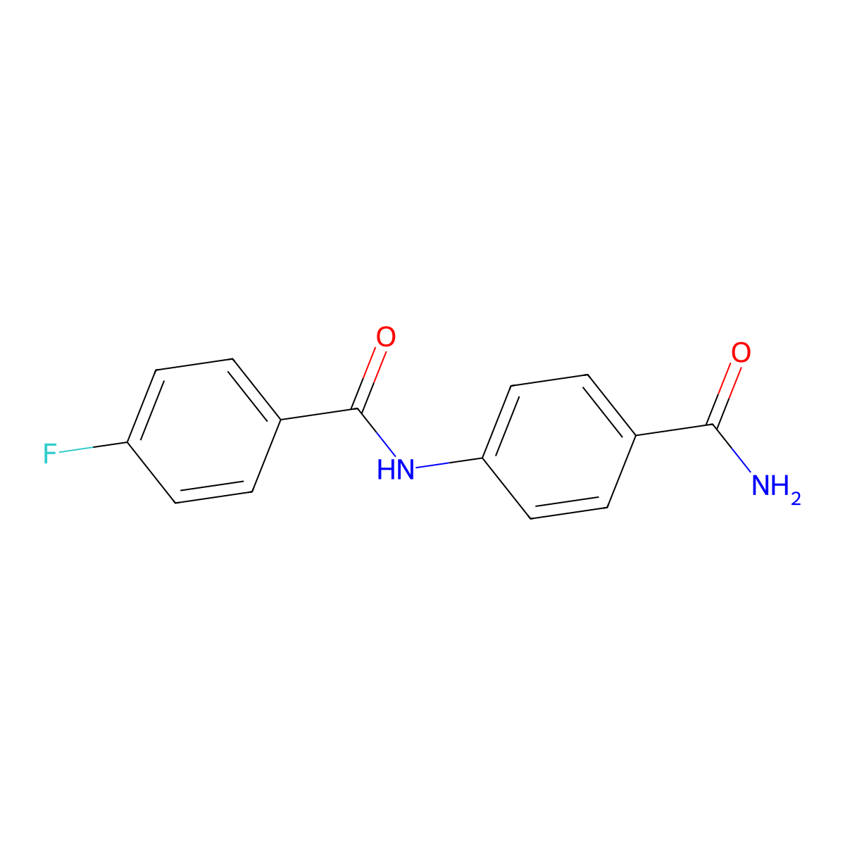 N-(4-carbamoylphenyl)-4-fluorobenzamide molecular structure, CAS 316142-41-3