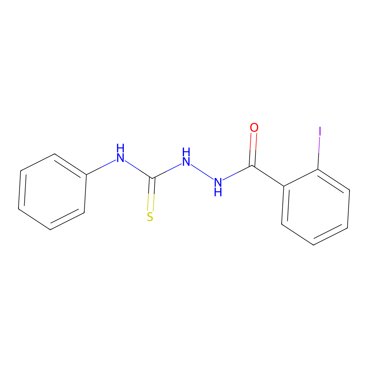 2-(2-iodobenzoyl)-N-phenylhydrazinecarbothioamide molecular structure, CAS 316142-52-6