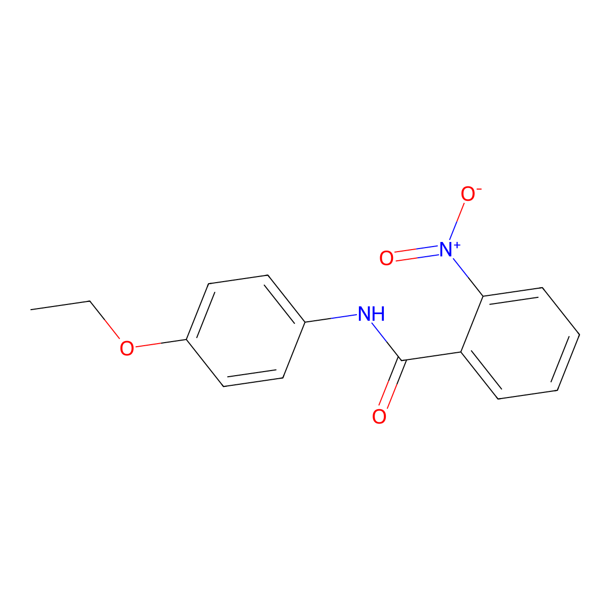 N-(4-ethoxyphenyl)-2-nitrobenzamide molecular structure, CAS 316142-72-0