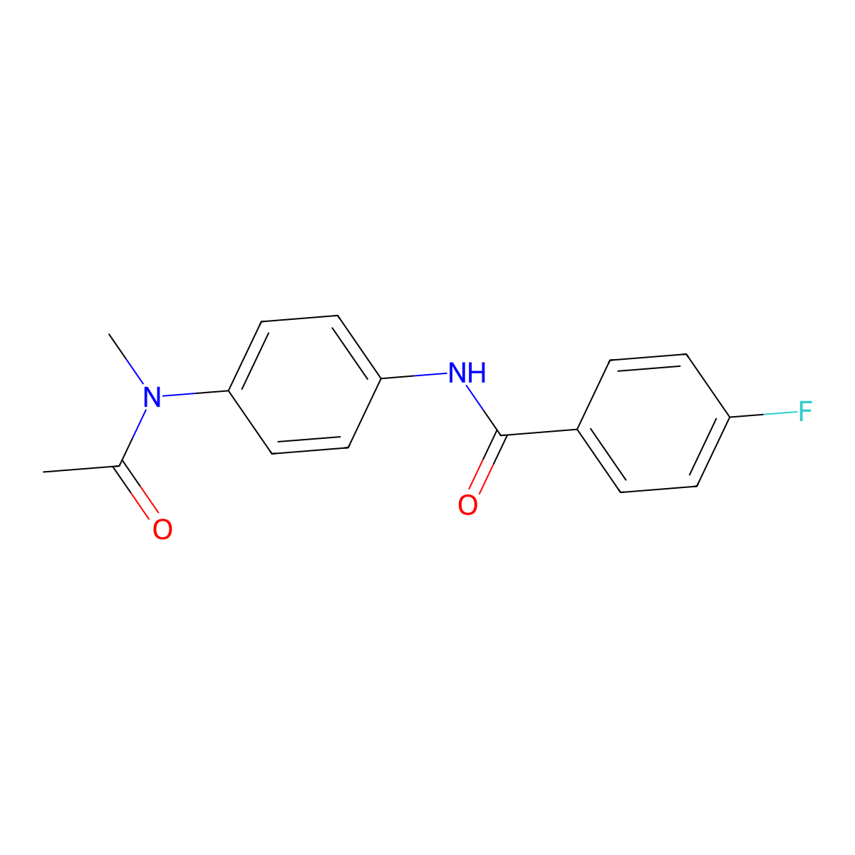 N-{4-[acetyl(methyl)amino]phenyl}-4-fluorobenzamide molecular structure, CAS 316142-74-2
