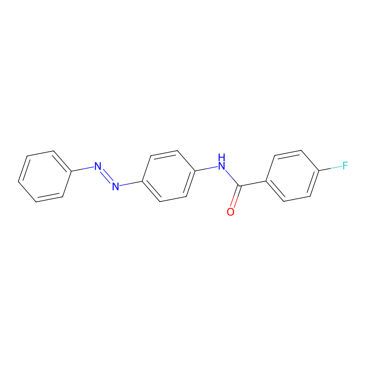 4-fluoro-N-(4-phenyldiazenylphenyl)benzamide molecular structure, CAS 316142-89-9