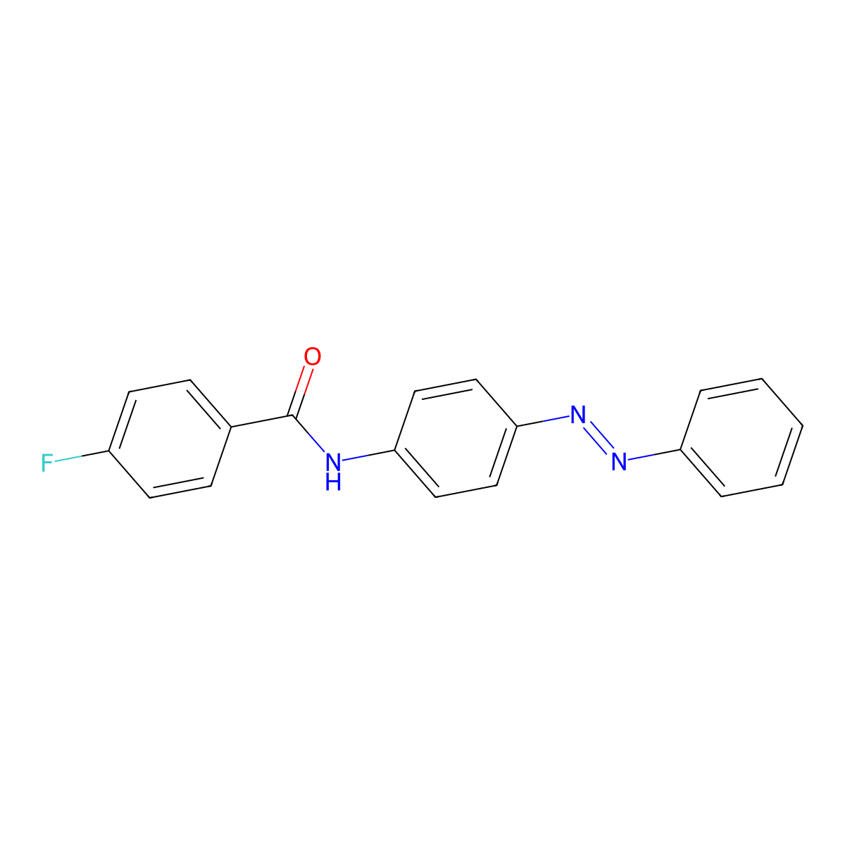 4-fluoro-N-(4-phenyldiazenylphenyl)benzamide molecular structure, CAS 316142-89-9