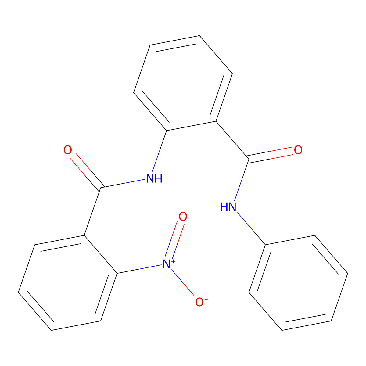 N-[2-(anilinocarbonyl)phenyl]-2-nitrobenzamide molecular structure, CAS 316142-99-1