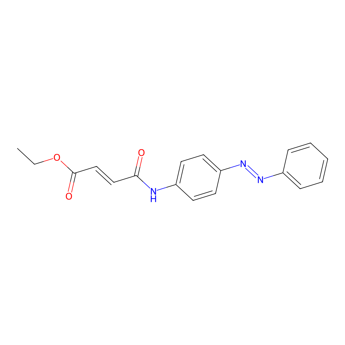 2-Butenoic acid, 4-oxo-4-[[4-(2-phenyldiazenyl)phenyl]amino]-, ethyl ester molecular structure, CAS 316143-05-2