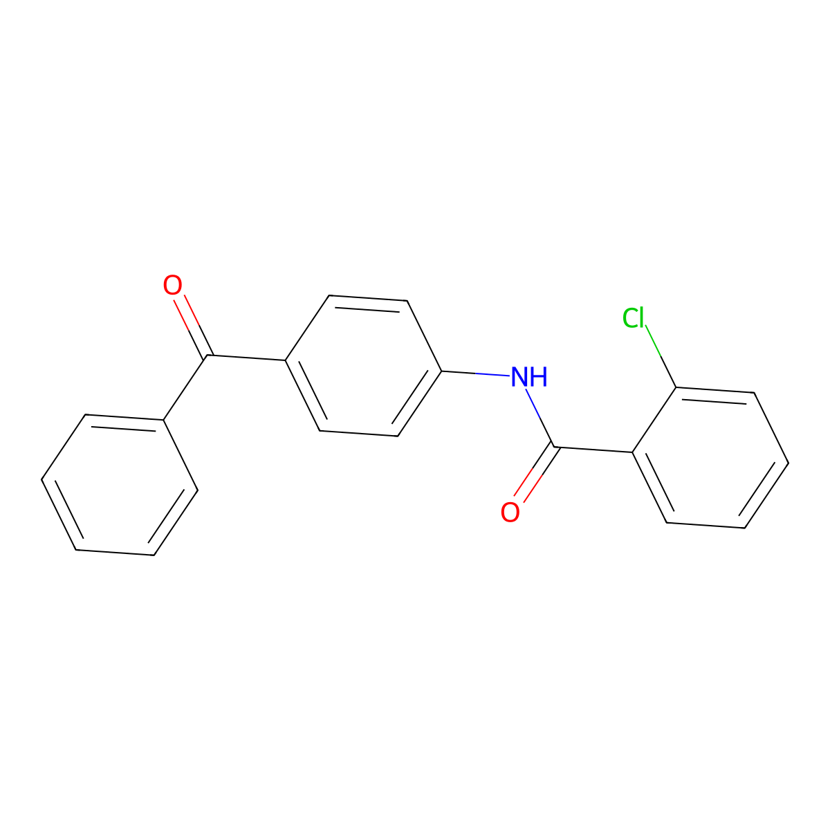 N-(4-benzoylphenyl)-2-chlorobenzamide molecular structure, CAS 316145-28-5