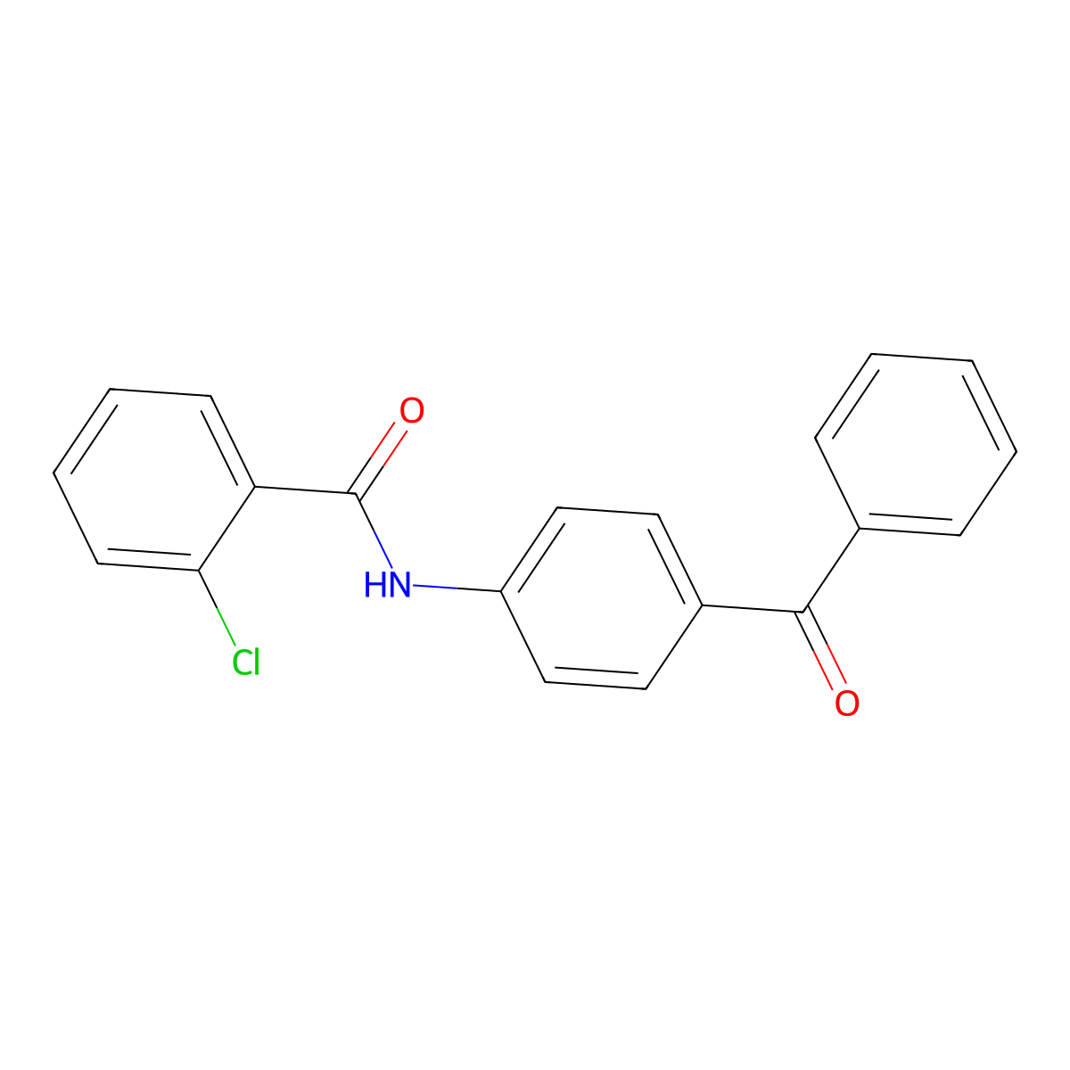 N-(4-benzoylphenyl)-2-chlorobenzamide molecular structure, CAS 316145-28-5
