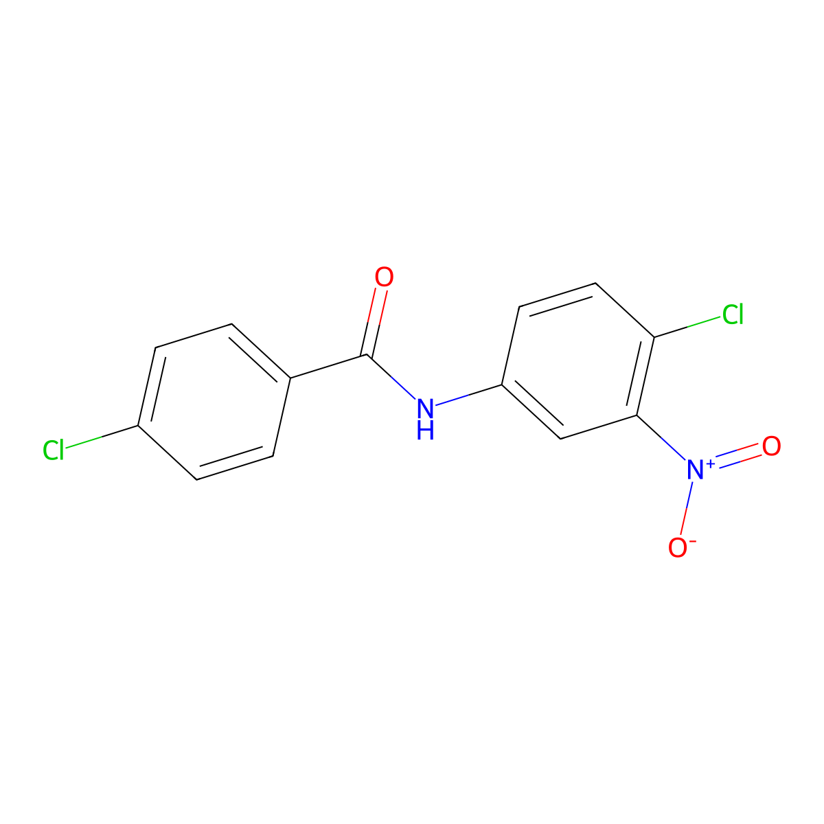4-chloro-N-(4-chloro-3-nitrophenyl)benzamide molecular structure, CAS 316145-54-7