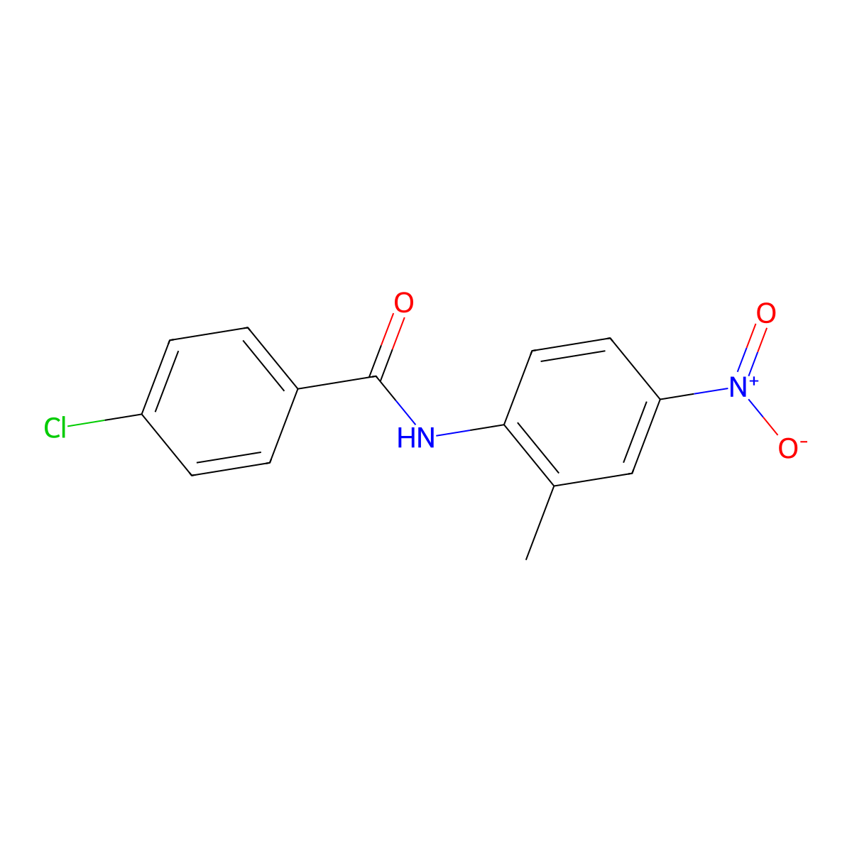 4-chloro-N-(2-methyl-4-nitrophenyl)benzamide molecular structure, CAS 316145-61-6