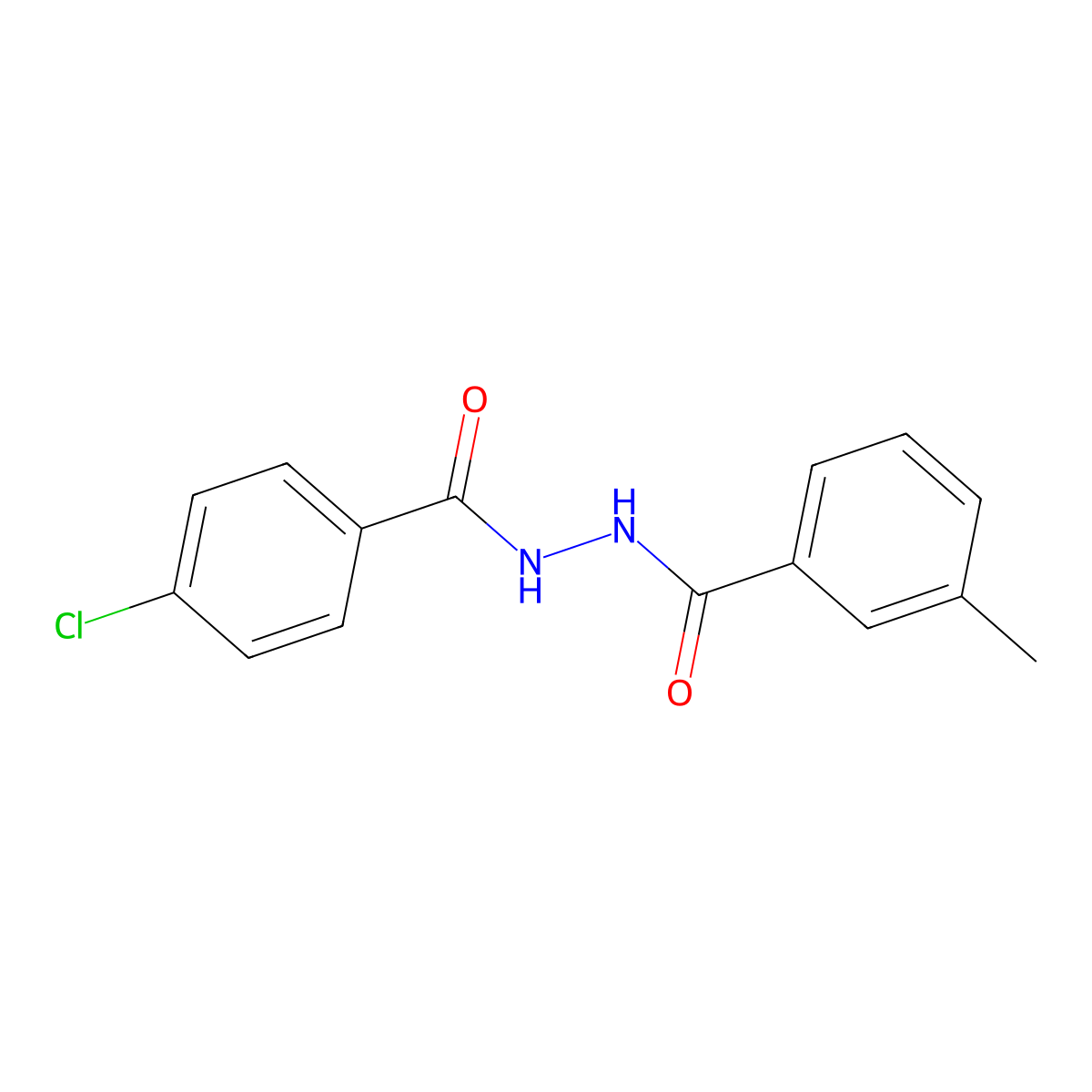 N'-(4-chlorobenzoyl)-3-methylbenzohydrazide molecular structure, CAS 316145-97-8