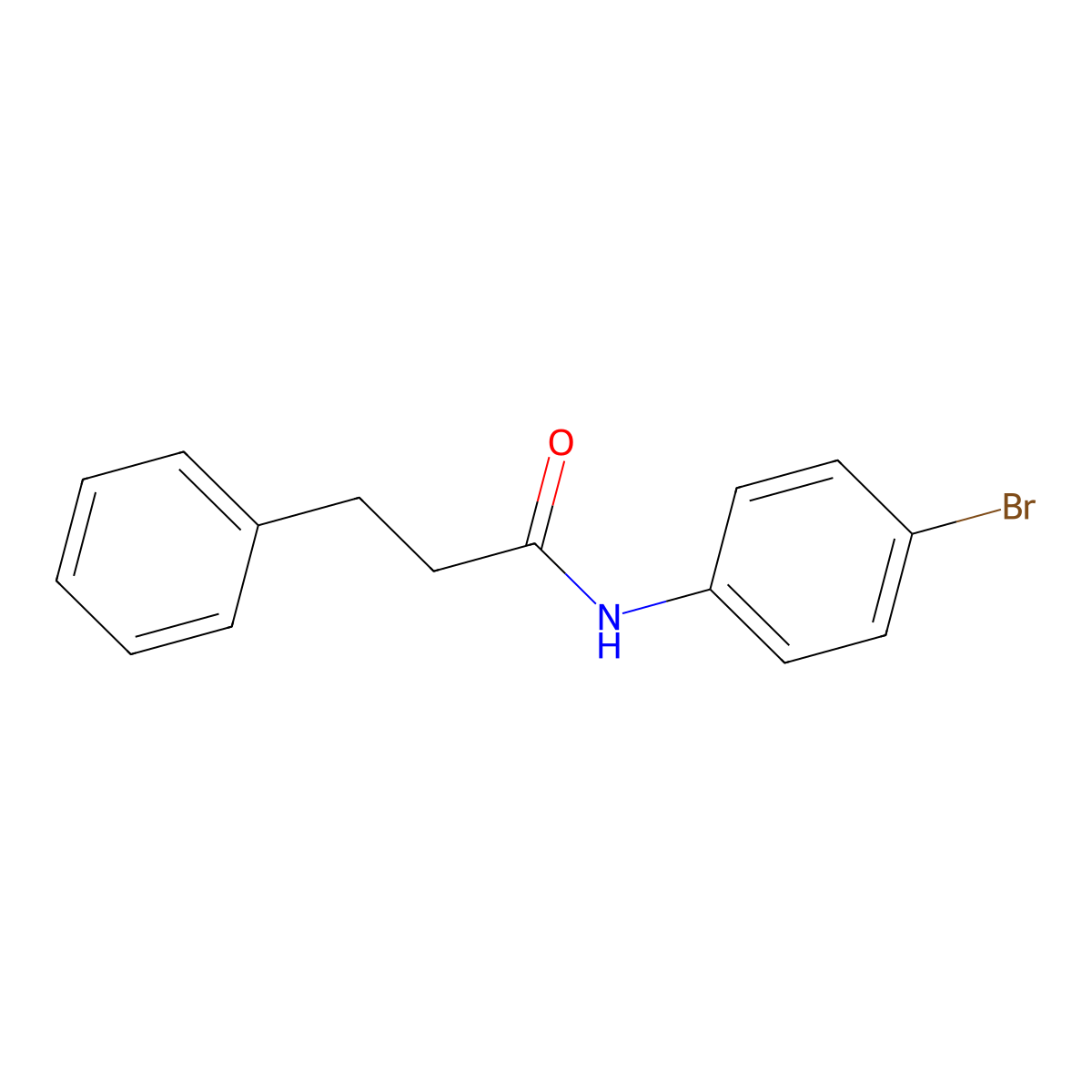 N-(4-Bromophenyl)benzenepropanamide molecular structure, CAS 316146-27-7
