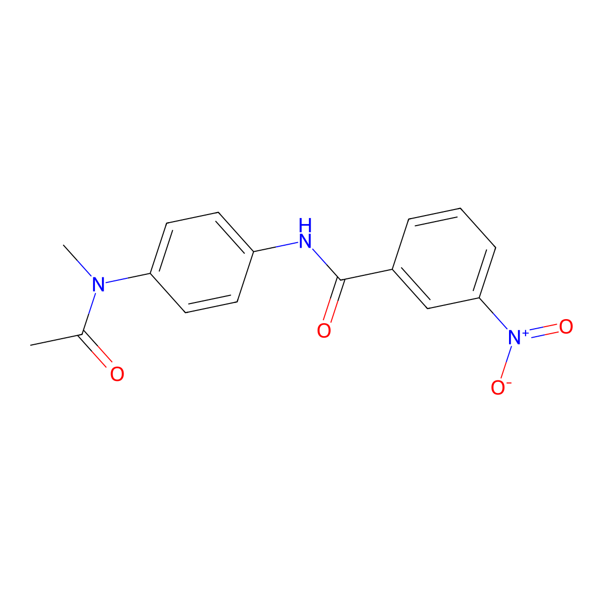 N-{4-[acetyl(methyl)amino]phenyl}-3-nitrobenzamide molecular structure, CAS 316146-55-1