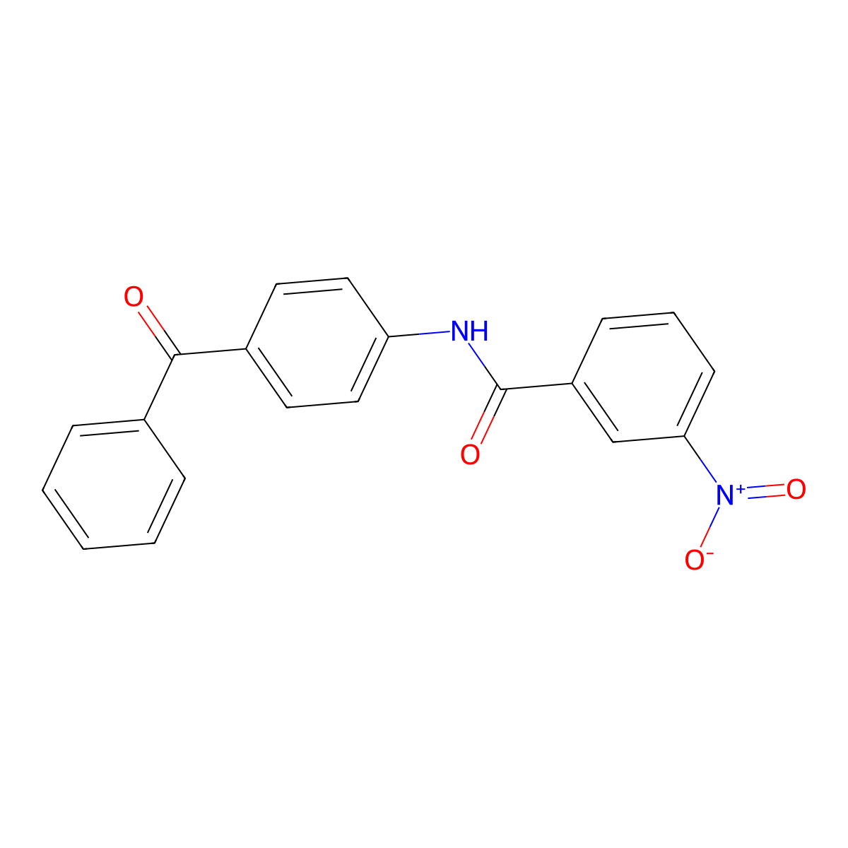N-(4-benzoylphenyl)-3-nitrobenzamide molecular structure, CAS 316146-59-5