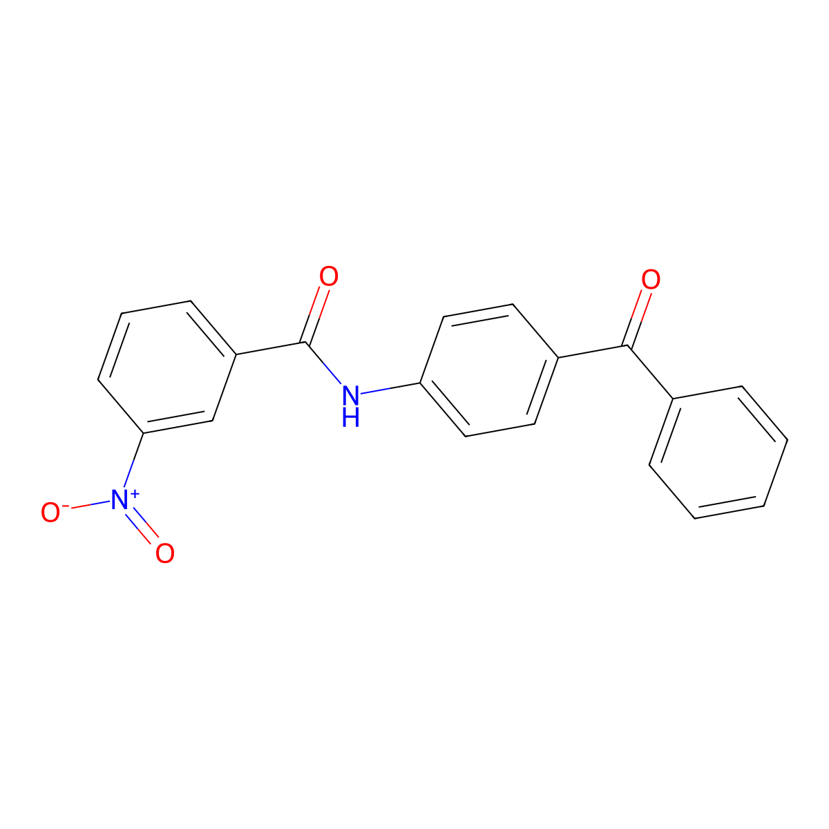 N-(4-benzoylphenyl)-3-nitrobenzamide molecular structure, CAS 316146-59-5