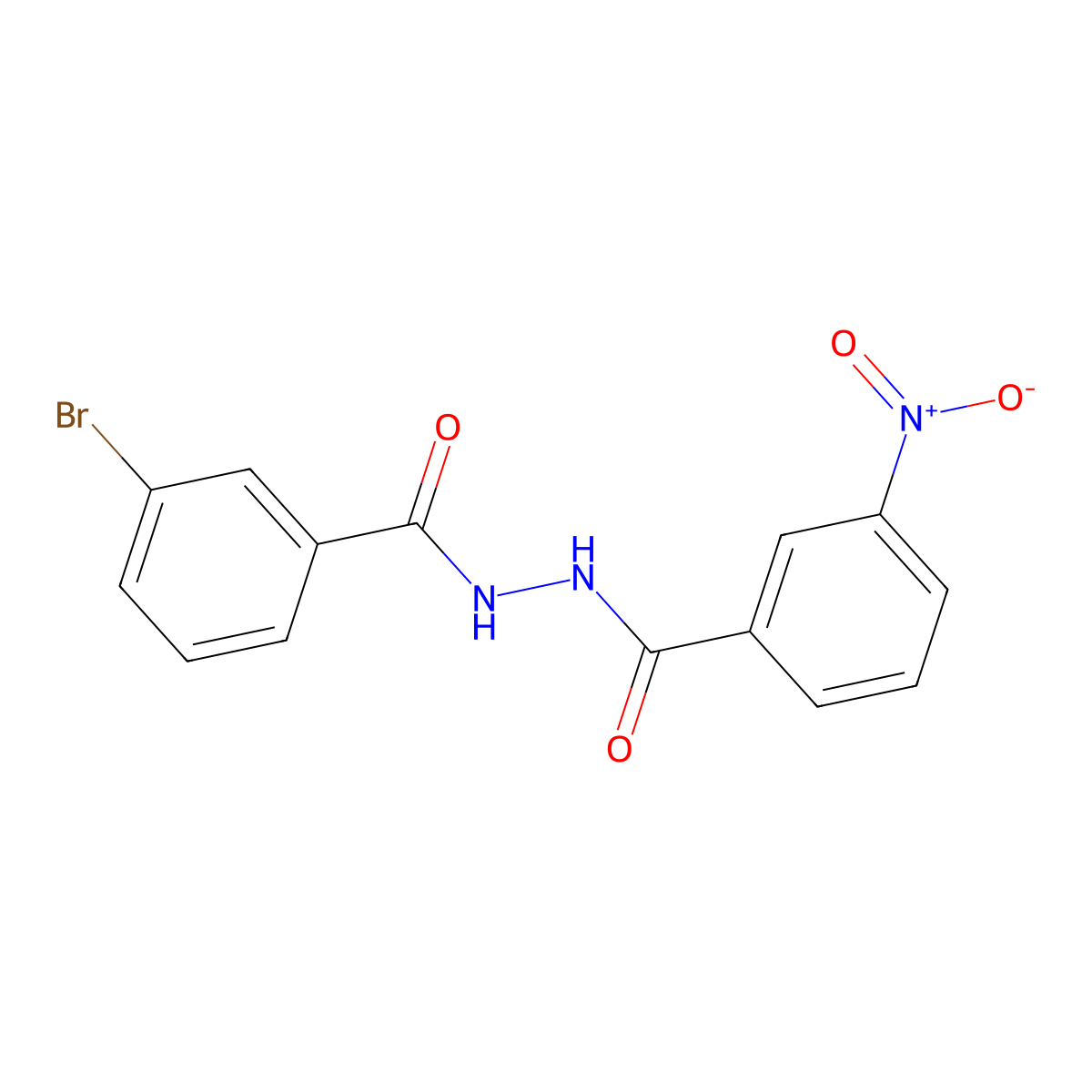N'-(3-bromobenzoyl)-3-nitrobenzohydrazide molecular structure, CAS 316149-07-2