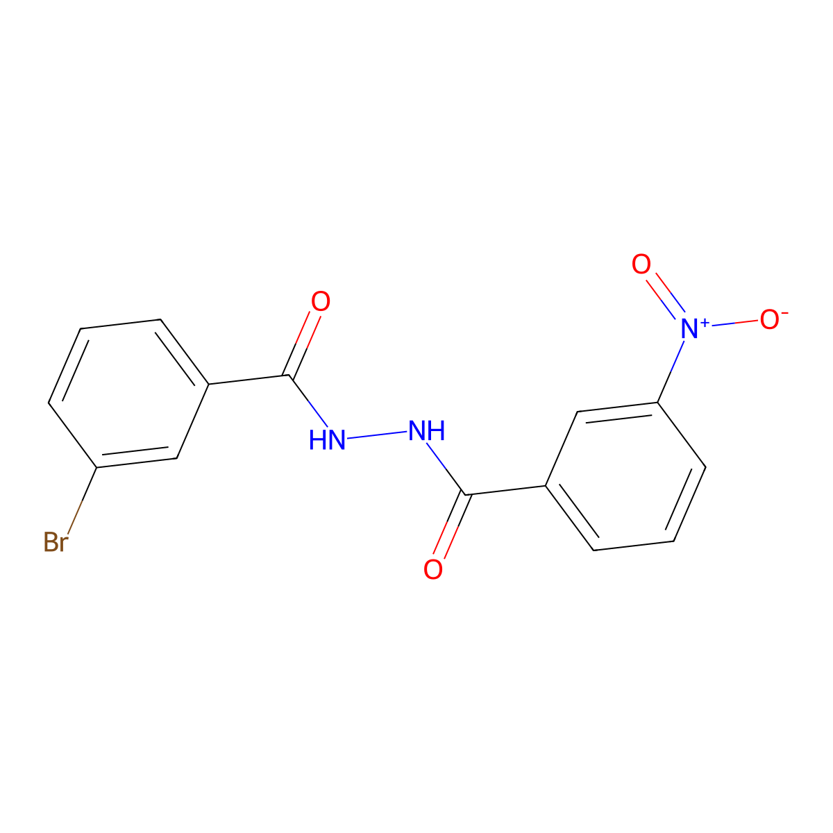 N'-(3-bromobenzoyl)-3-nitrobenzohydrazide molecular structure, CAS 316149-07-2