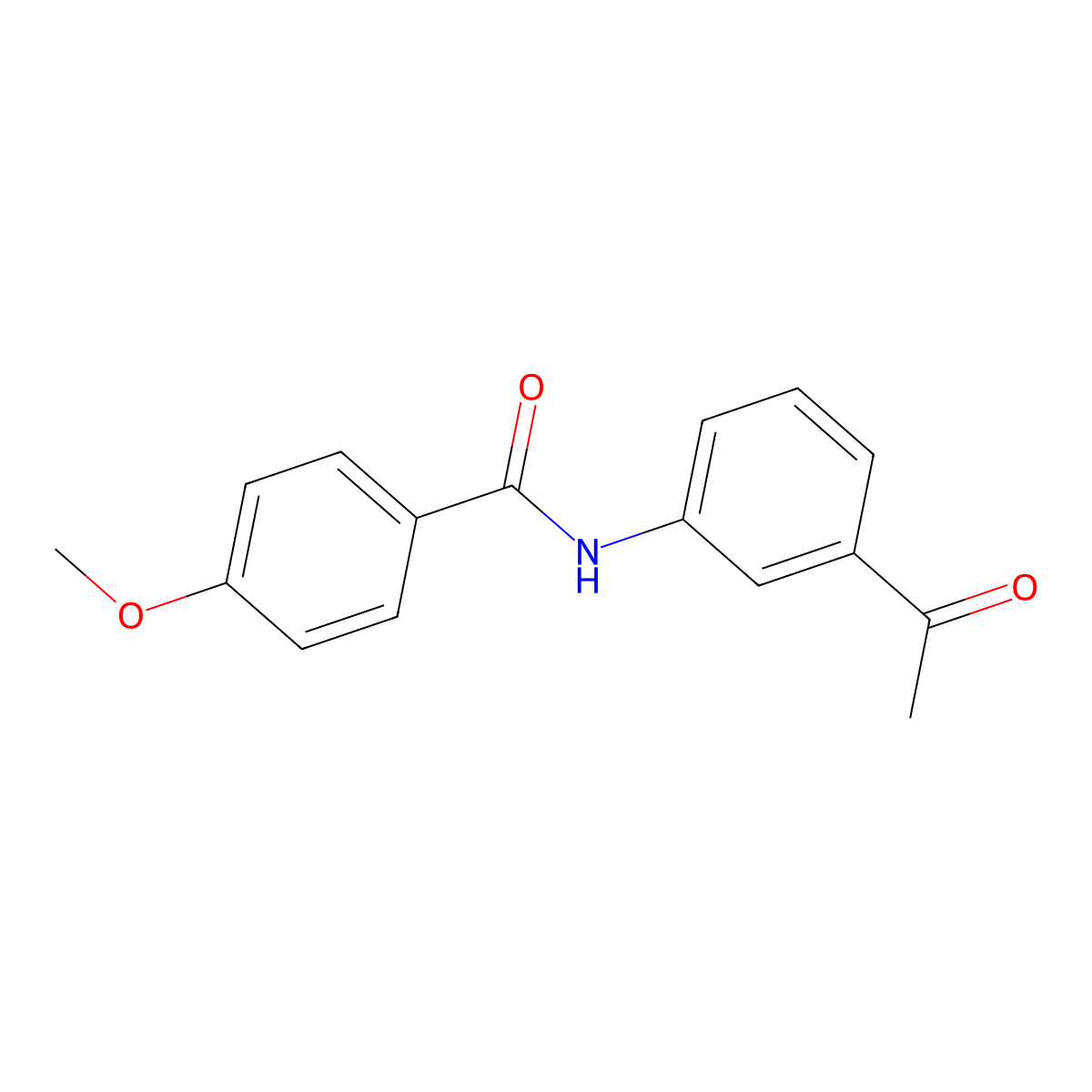 N-(3-acetylphenyl)-4-methoxybenzamide molecular structure, CAS 316150-74-0