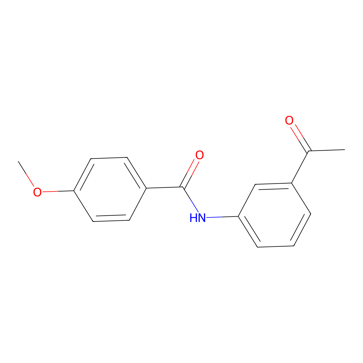 N-(3-acetylphenyl)-4-methoxybenzamide molecular structure, CAS 316150-74-0