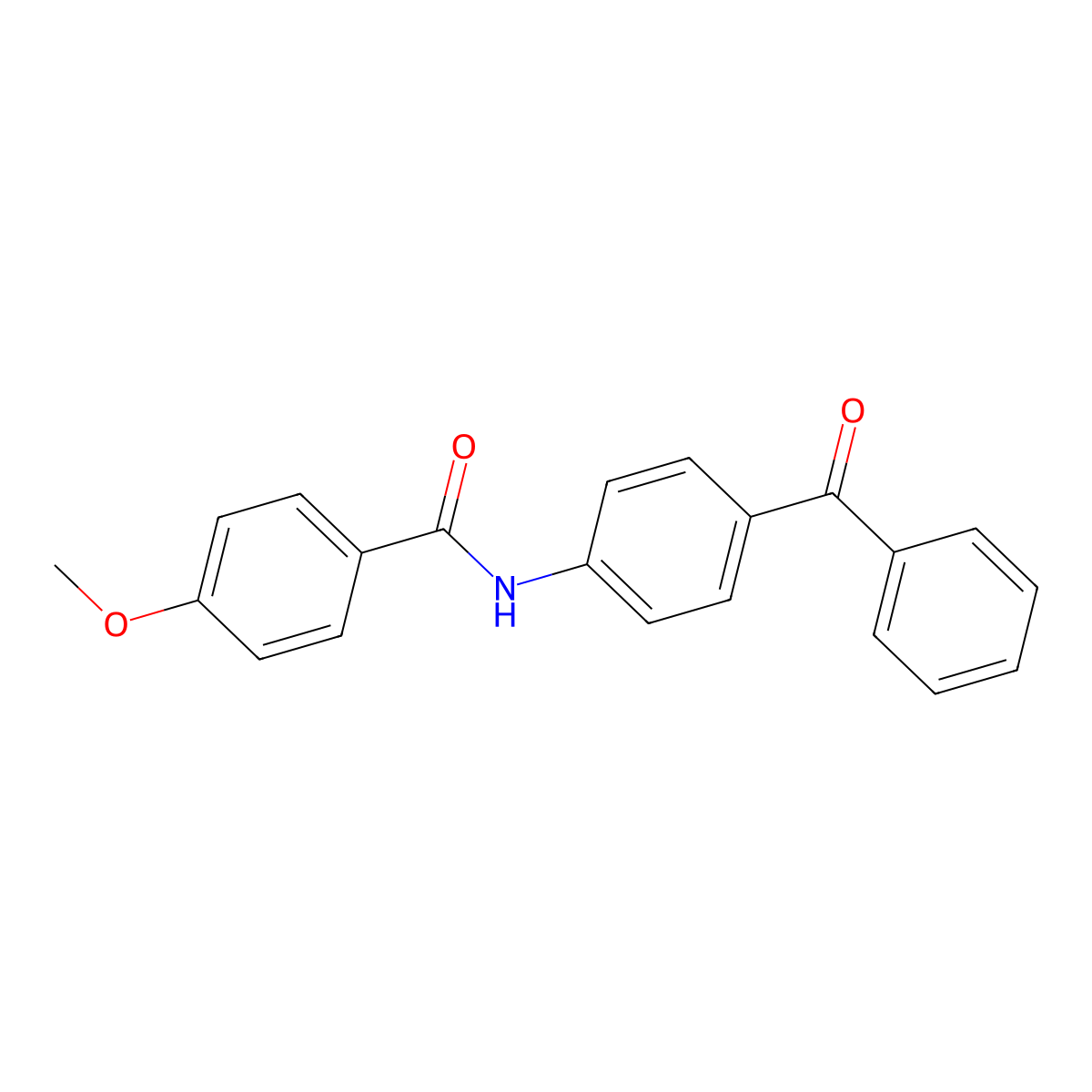 N-(4-benzoylphenyl)-4-methoxybenzamide molecular structure, CAS 316150-78-4