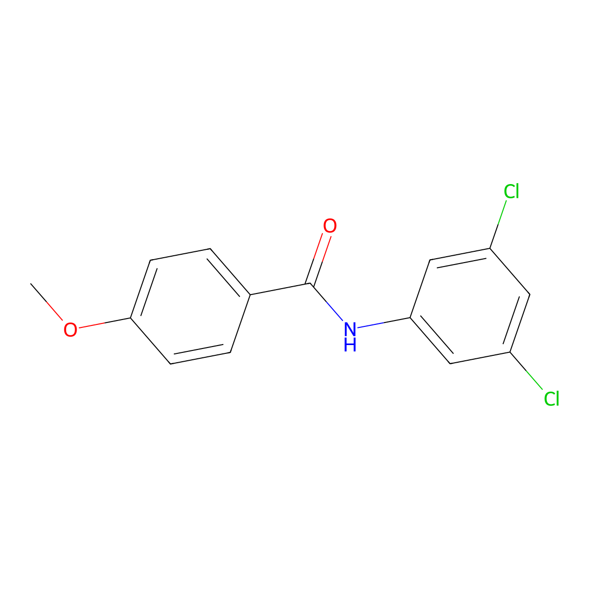N-(3,5-dichlorophenyl)-4-methoxybenzamide molecular structure, CAS 316150-88-6