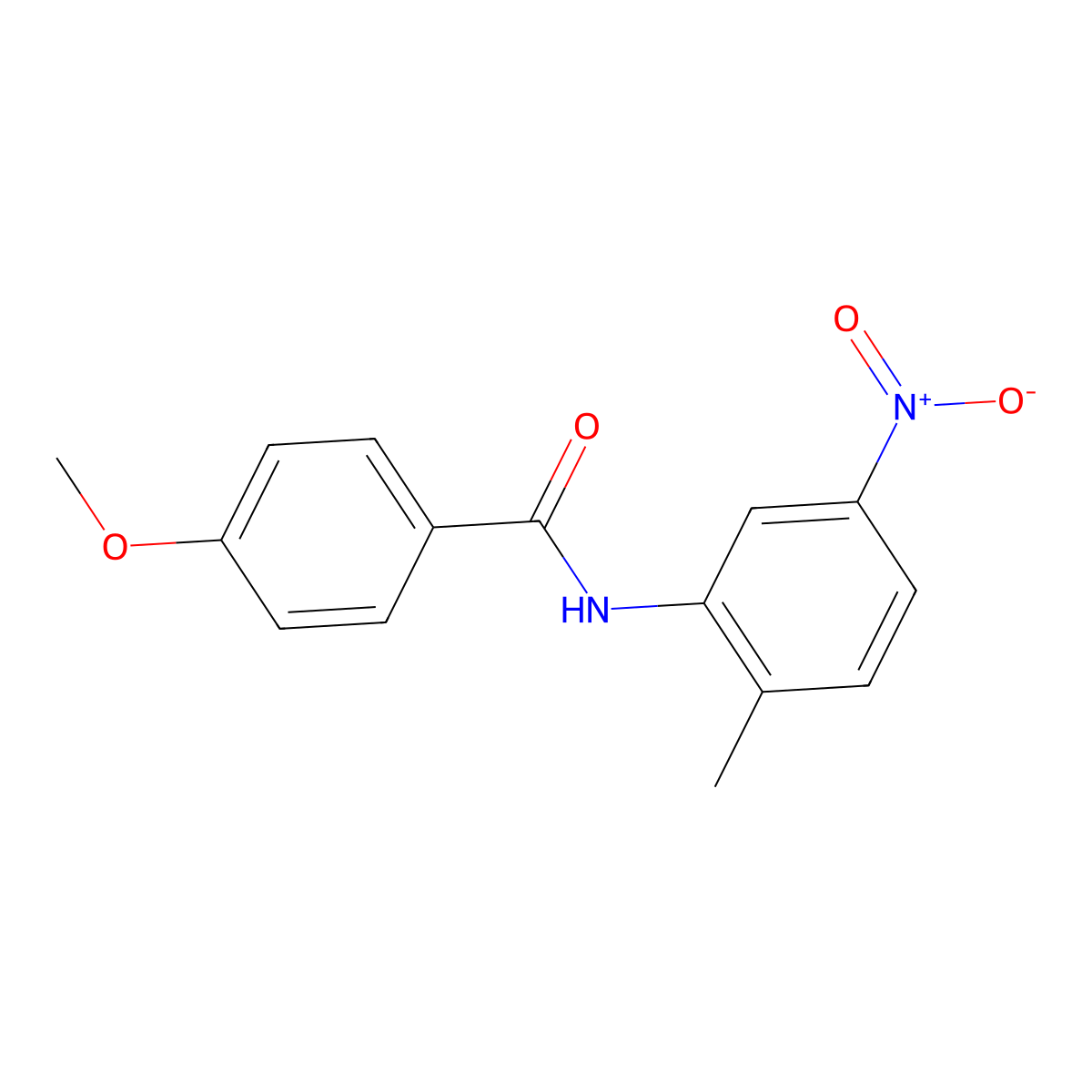 4-methoxy-N-(2-methyl-5-nitrophenyl)benzamide molecular structure, CAS 316150-90-0