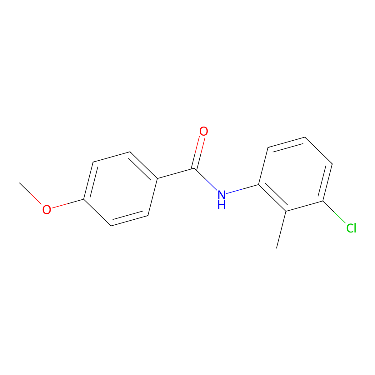 N-(3-chloro-2-methylphenyl)-4-methoxybenzamide molecular structure, CAS 316150-96-6