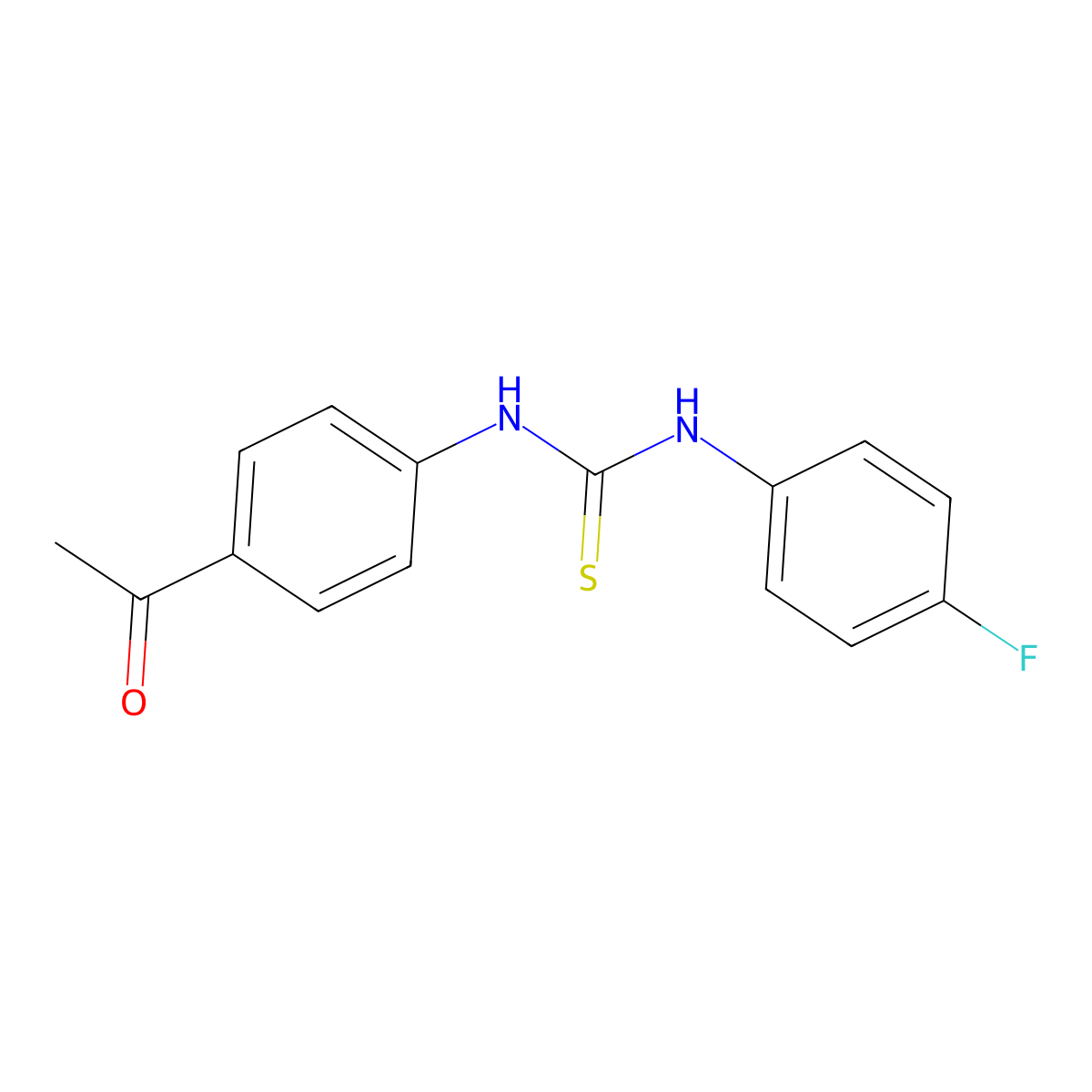 1-(4-Acetylphenyl)-3-(4-fluorophenyl)thiourea molecular structure, CAS 316151-29-8