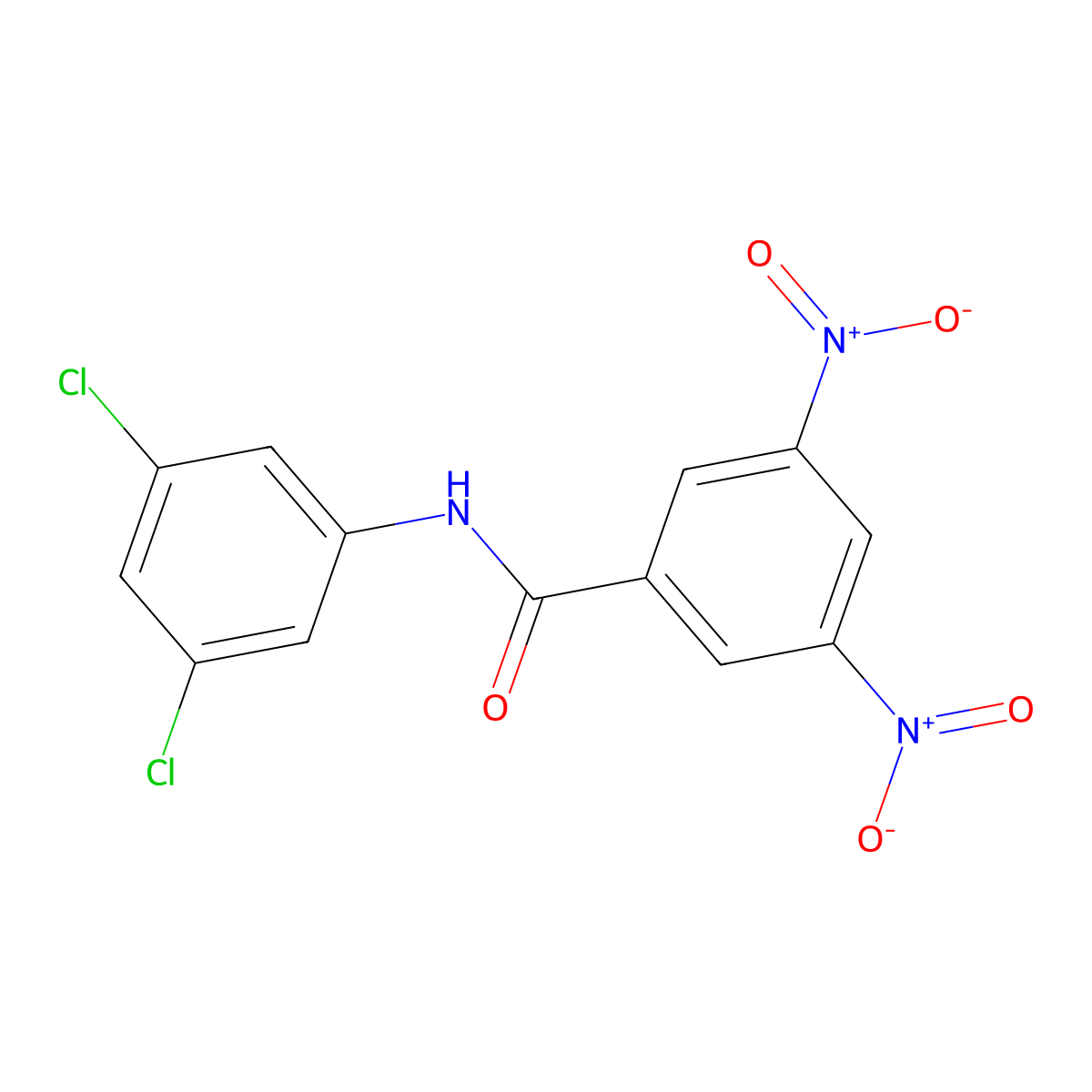 N-(3,5-dichlorophenyl)-3,5-dinitrobenzamide molecular structure, CAS 316151-99-2