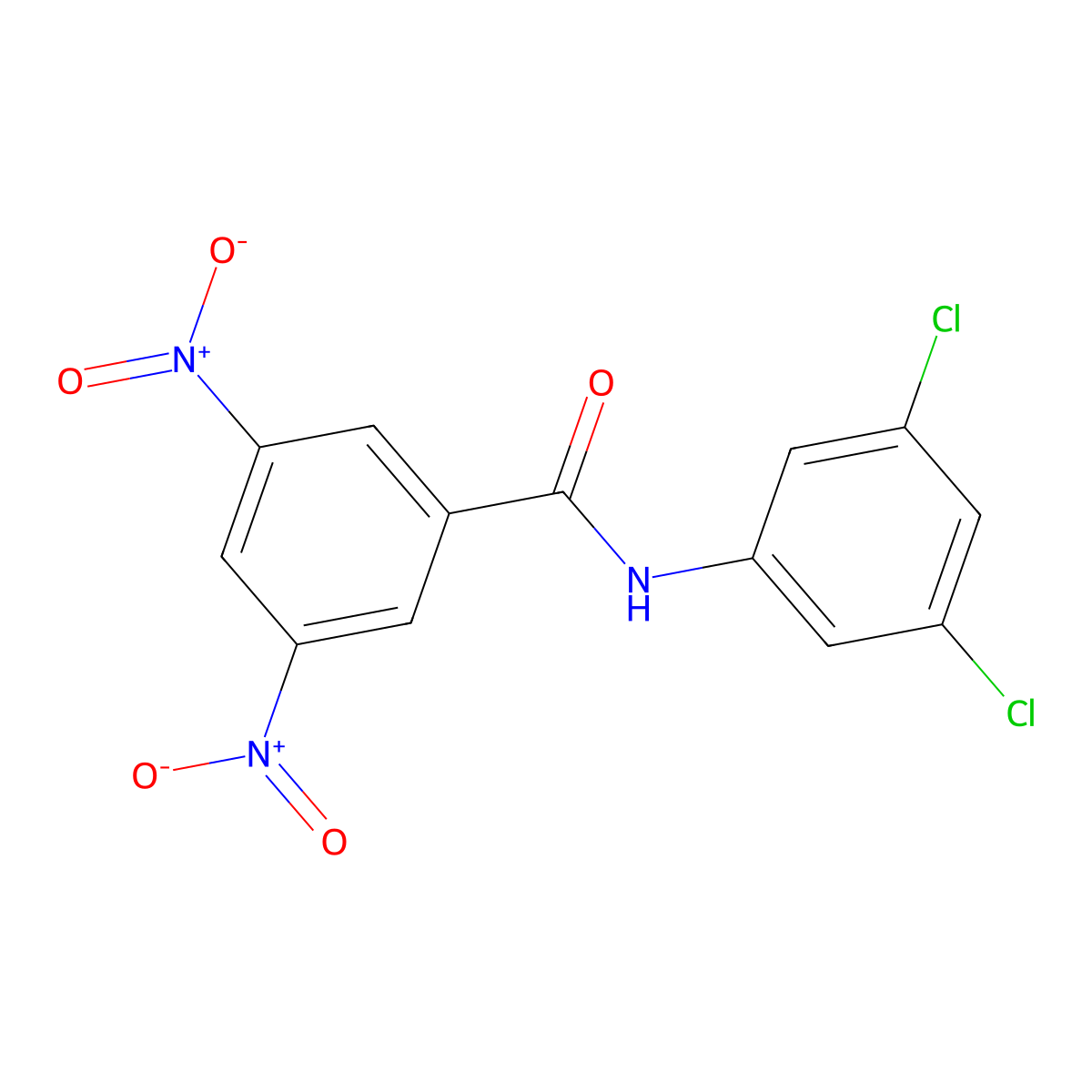 N-(3,5-dichlorophenyl)-3,5-dinitrobenzamide molecular structure, CAS 316151-99-2