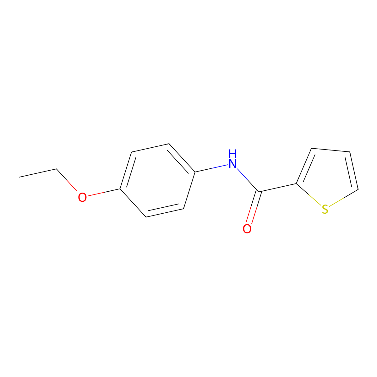 N-(4-Ethoxyphenyl)-2-thiophenecarboxamide molecular structure, CAS 316152-14-4