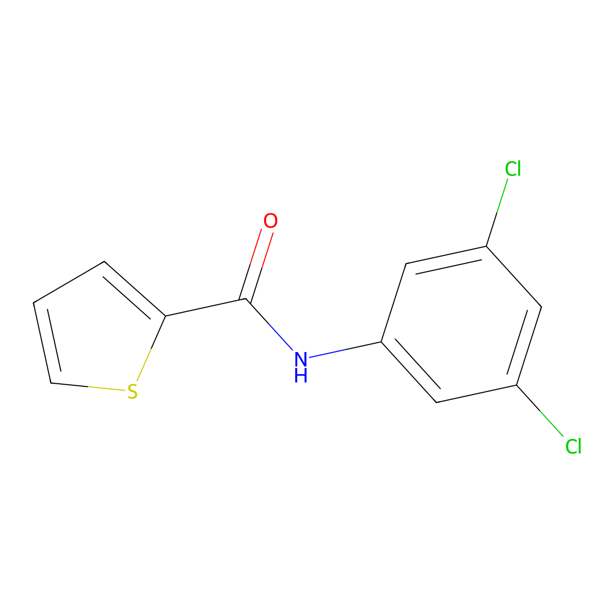 N-(3,5-dichlorophenyl)thiophene-2-carboxamide molecular structure, CAS 316152-22-4