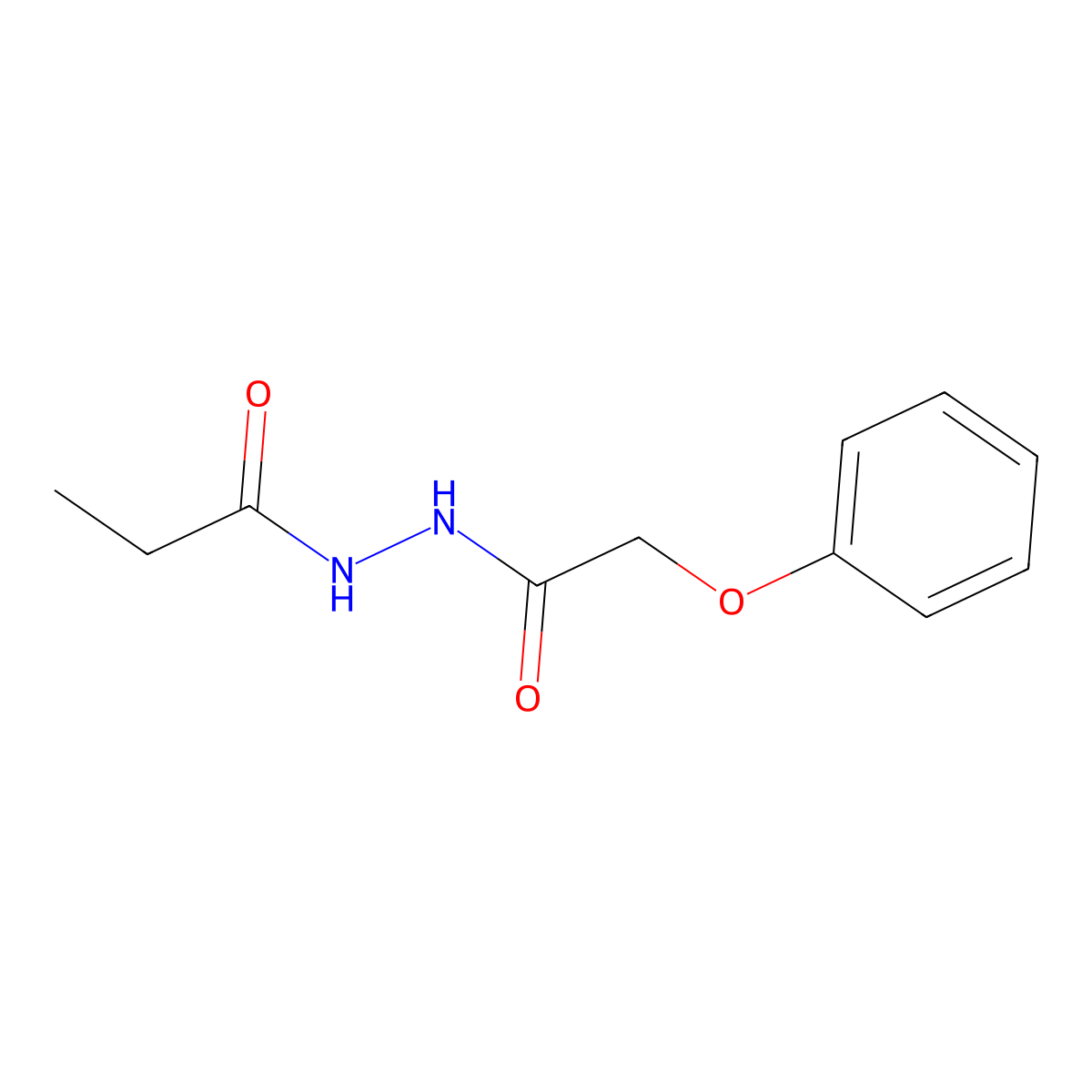 N'-(2-phenoxyacetyl)propanehydrazide molecular structure, CAS 316152-62-2
