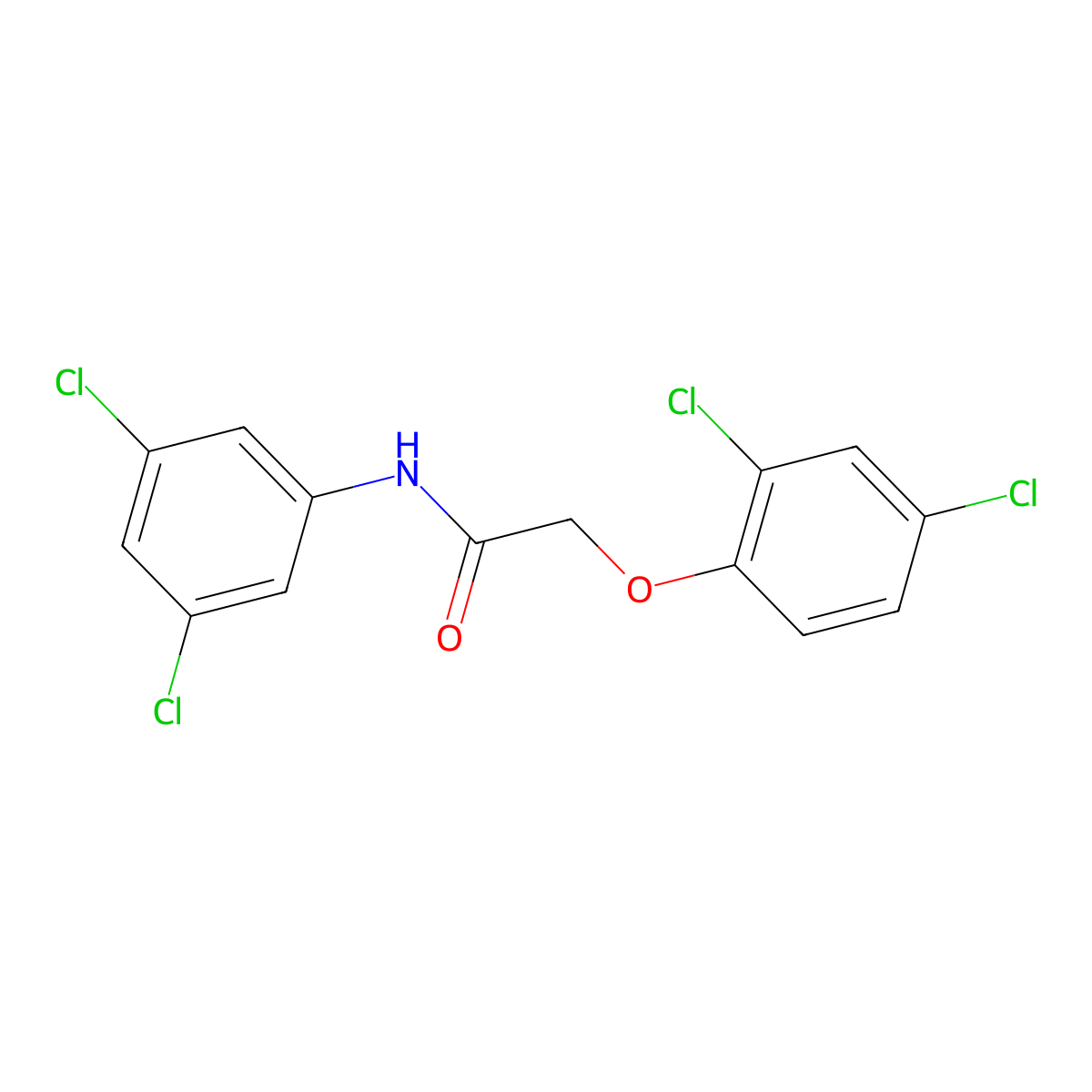 2-(2,4-dichlorophenoxy)-N-(3,5-dichlorophenyl)acetamide molecular structure, CAS 316153-99-8