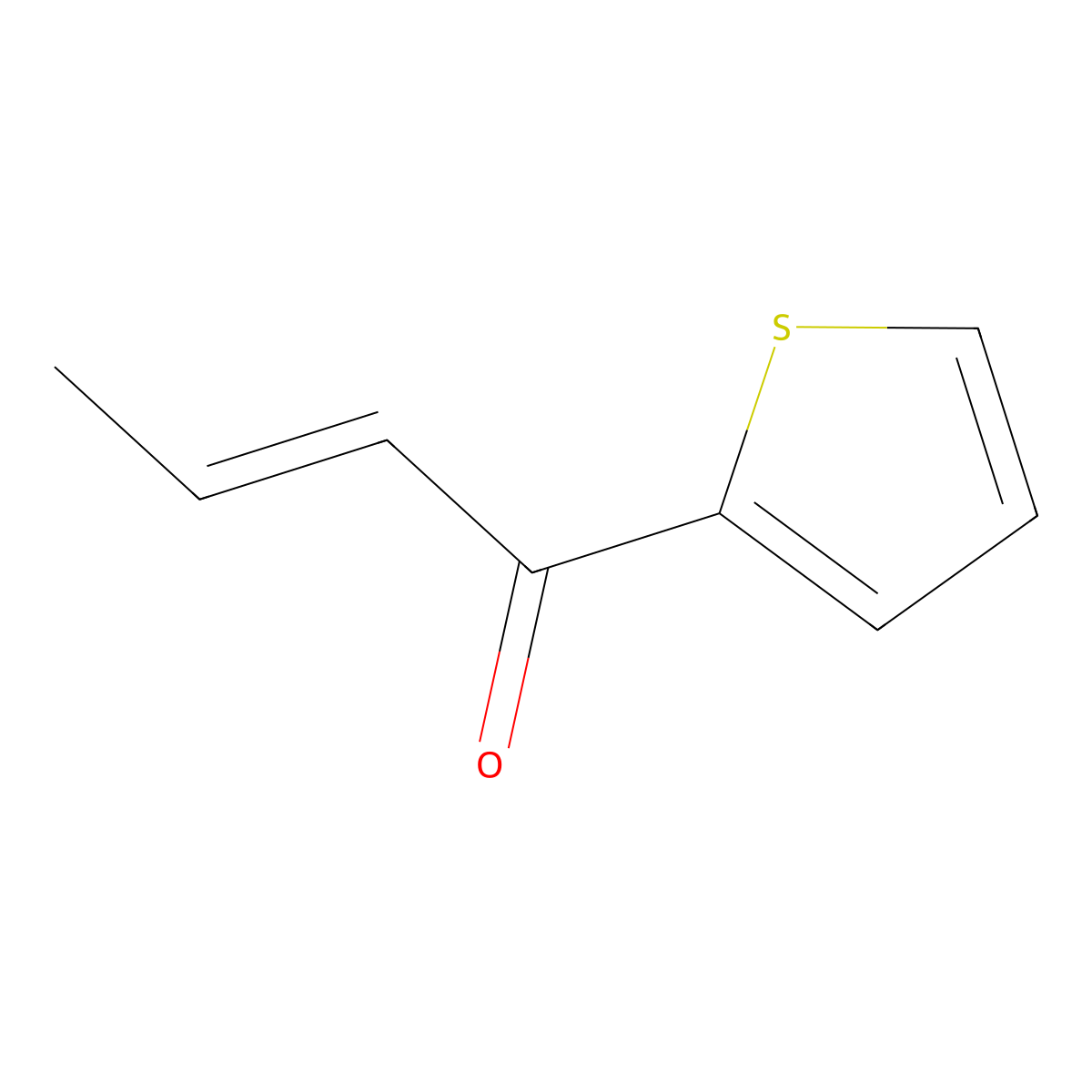 2-Crotonylthiophene molecular structure, CAS 31618-83-4