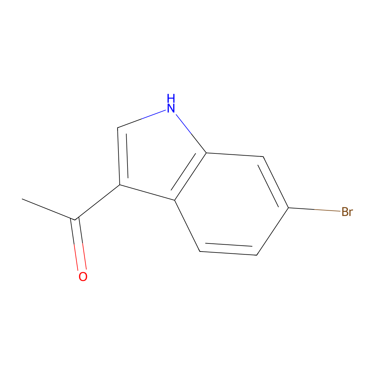 1-(6-bromo-1H-indol-3-yl)ethan-1-one molecular structure, CAS 316181-82-5