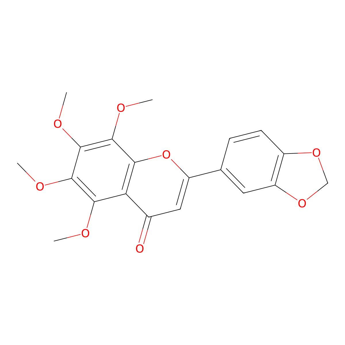 Linderoflavone B molecular structure, CAS 3162-42-3