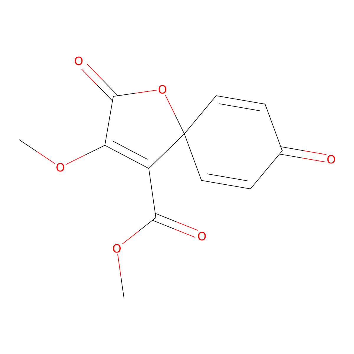 Methyl 3-methoxy-2,8-dioxo-1-oxaspiro[4.5]deca-3,6,9-triene-4-carboxylate molecular structure, CAS 316354-15-1