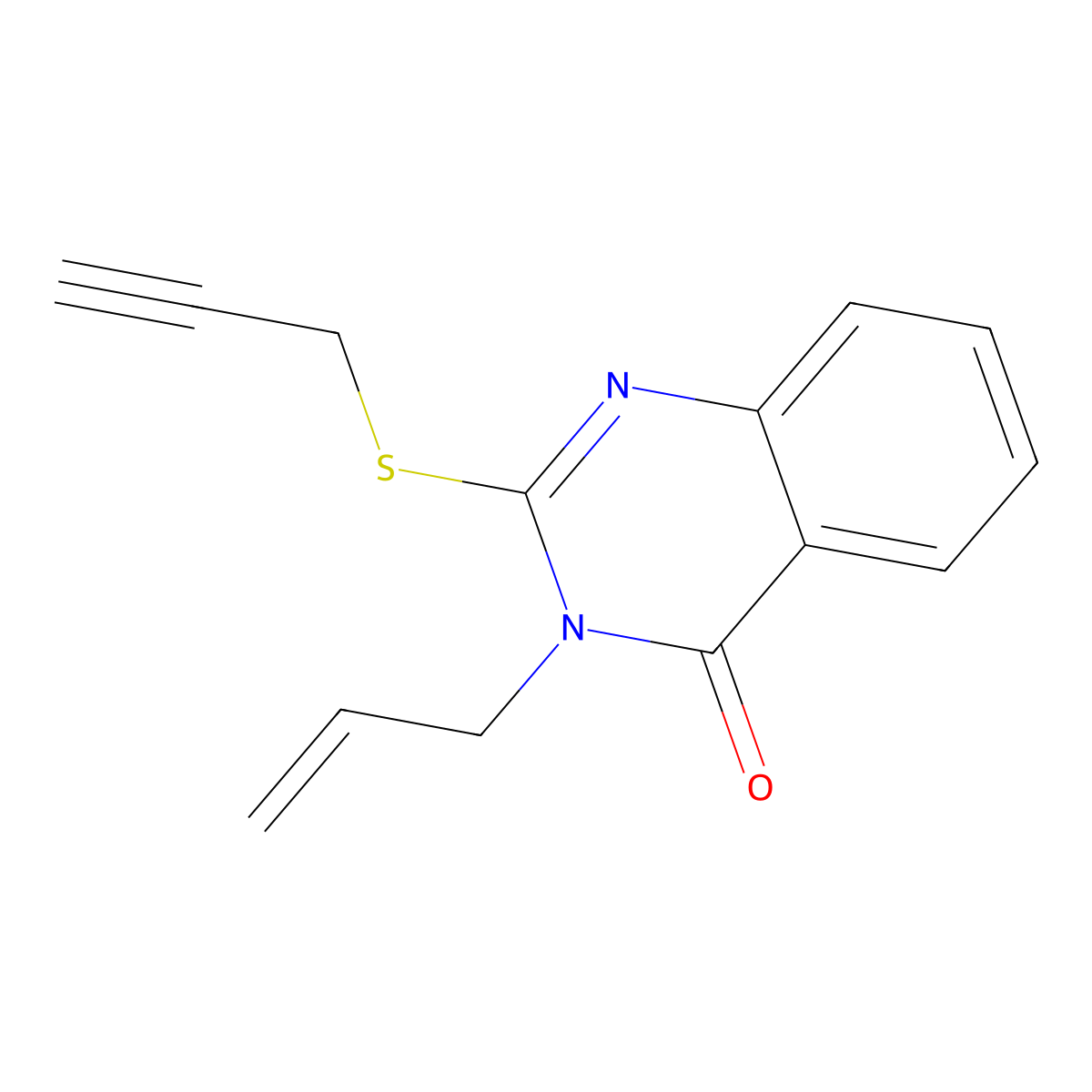 3-allyl-2-(2-propynylsulfanyl)-4(3H)-quinazolinone molecular structure, CAS 316358-38-0