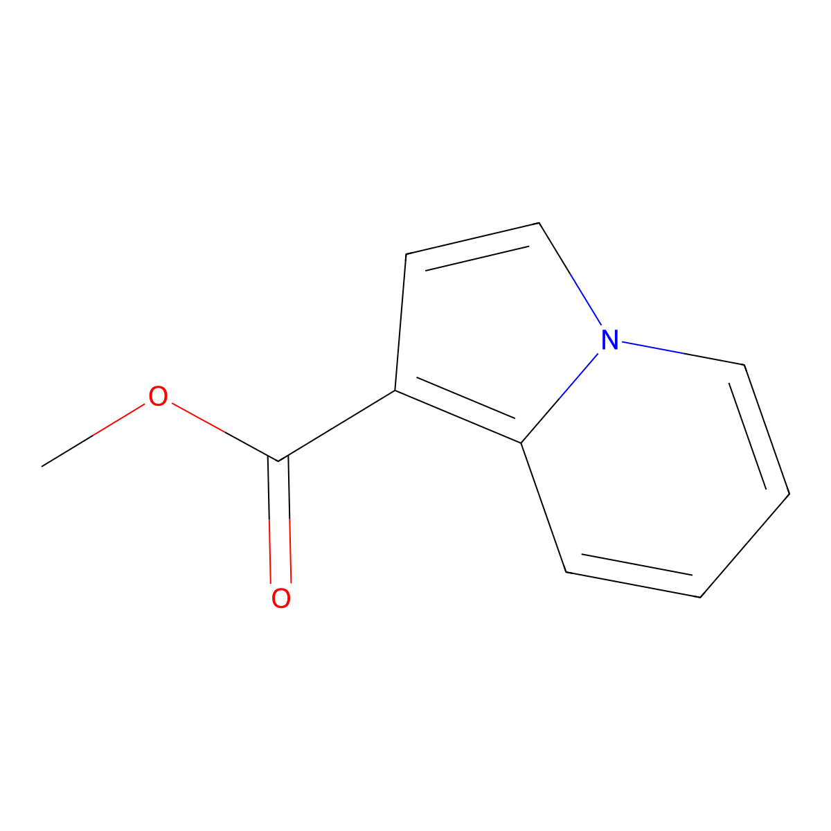 Methyl indolizine-1-carboxylate molecular structure, CAS 316375-85-6