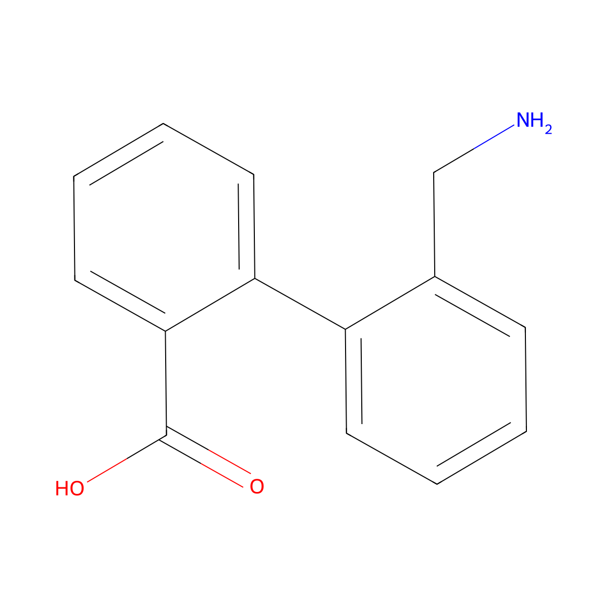 2'-(Aminomethyl)-biphenyl-2-carboxylic acid molecular structure, CAS 31638-34-3