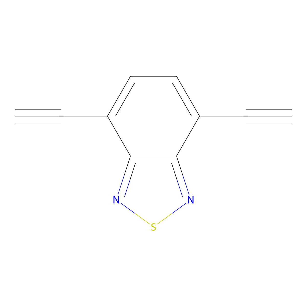 2,1,3-Benzothiadiazole, 4,7-diethynyl- molecular structure, CAS 316384-85-7