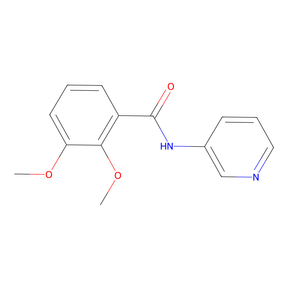 2,3-dimethoxy-N-pyridin-3-ylbenzamide molecular structure, CAS 31639-02-8