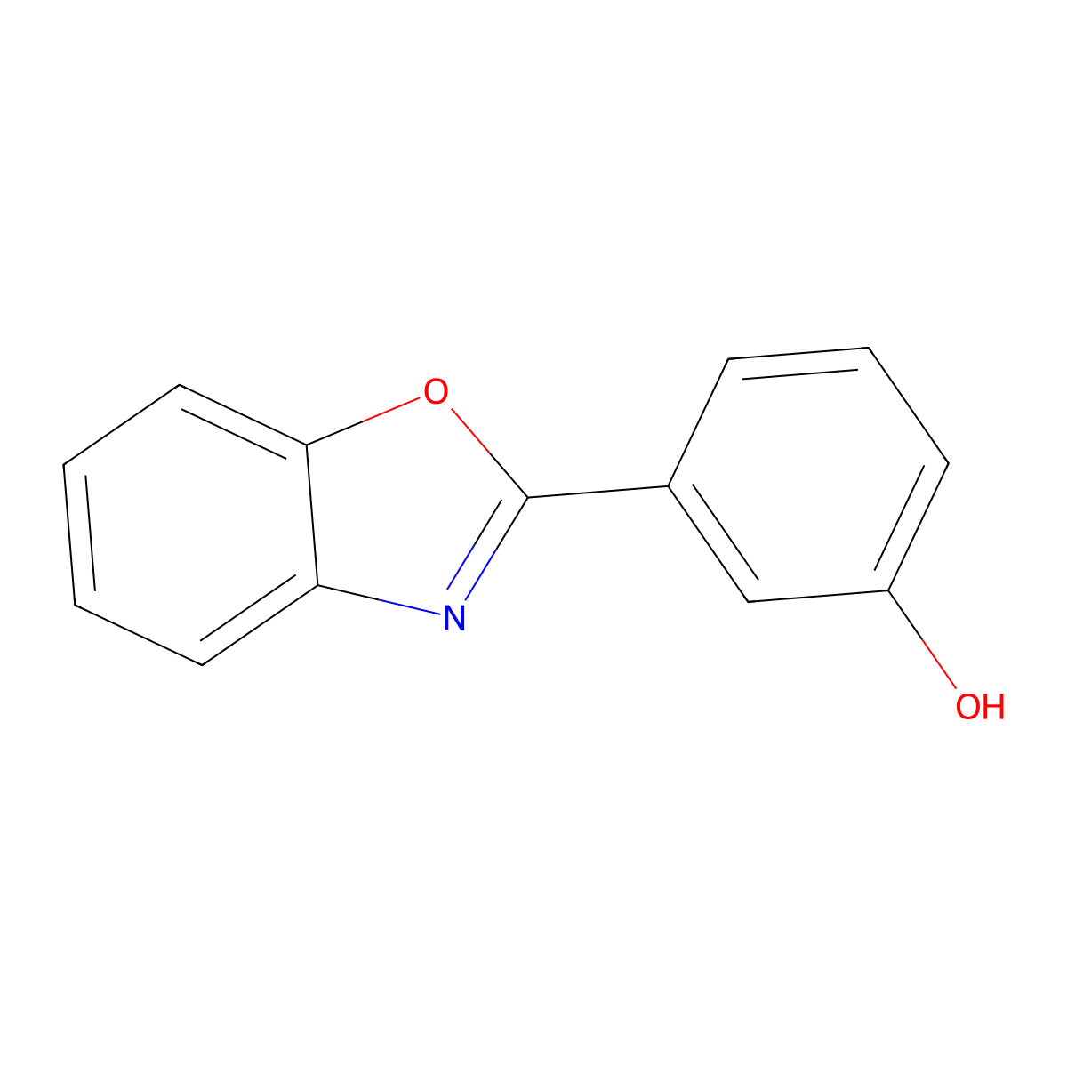 3-(Benzo[d]oxazol-2-yl)phenol molecular structure, CAS 3164-06-5